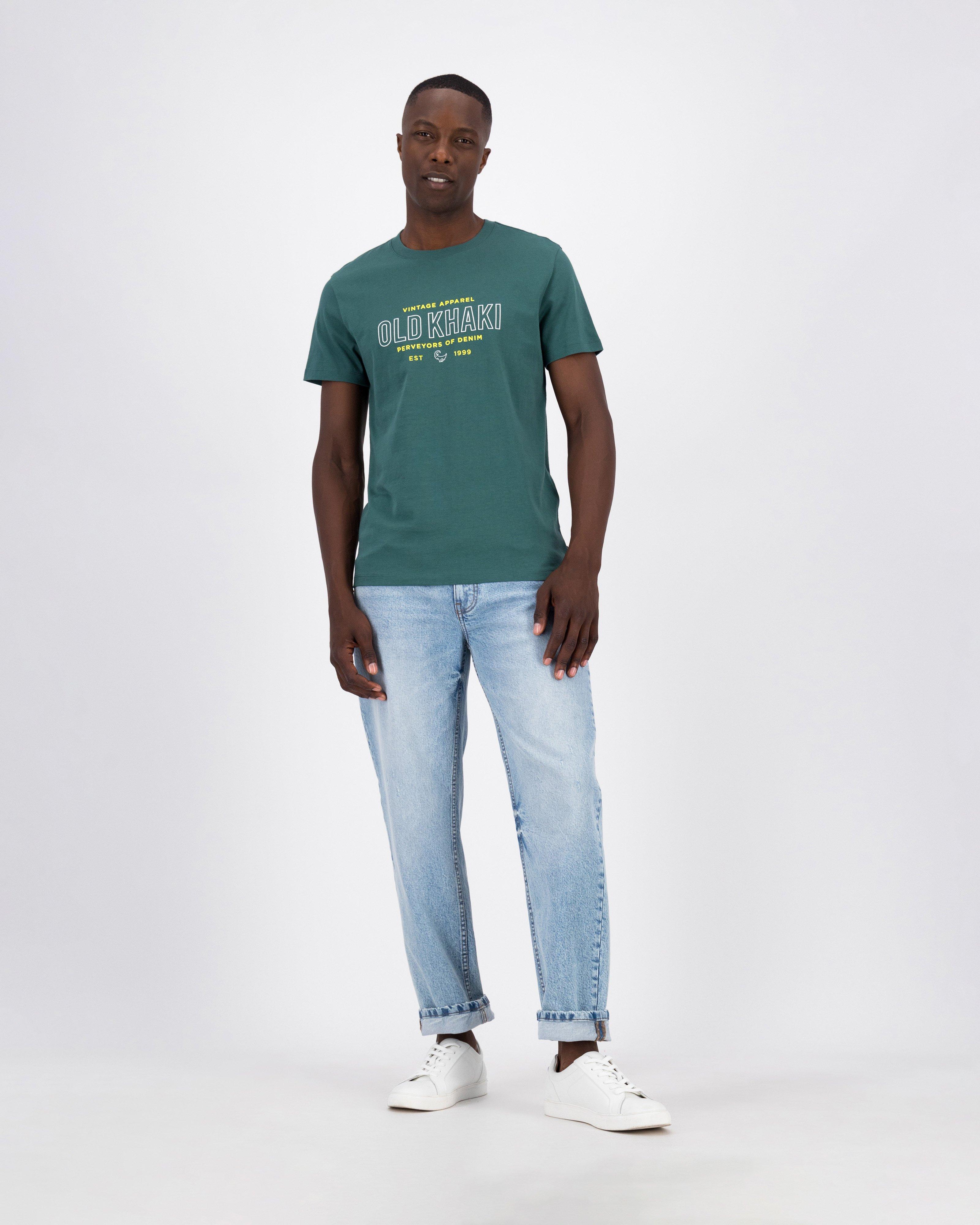 Old Khaki Men’s Manny Hero Cotton T-shirt -  Green