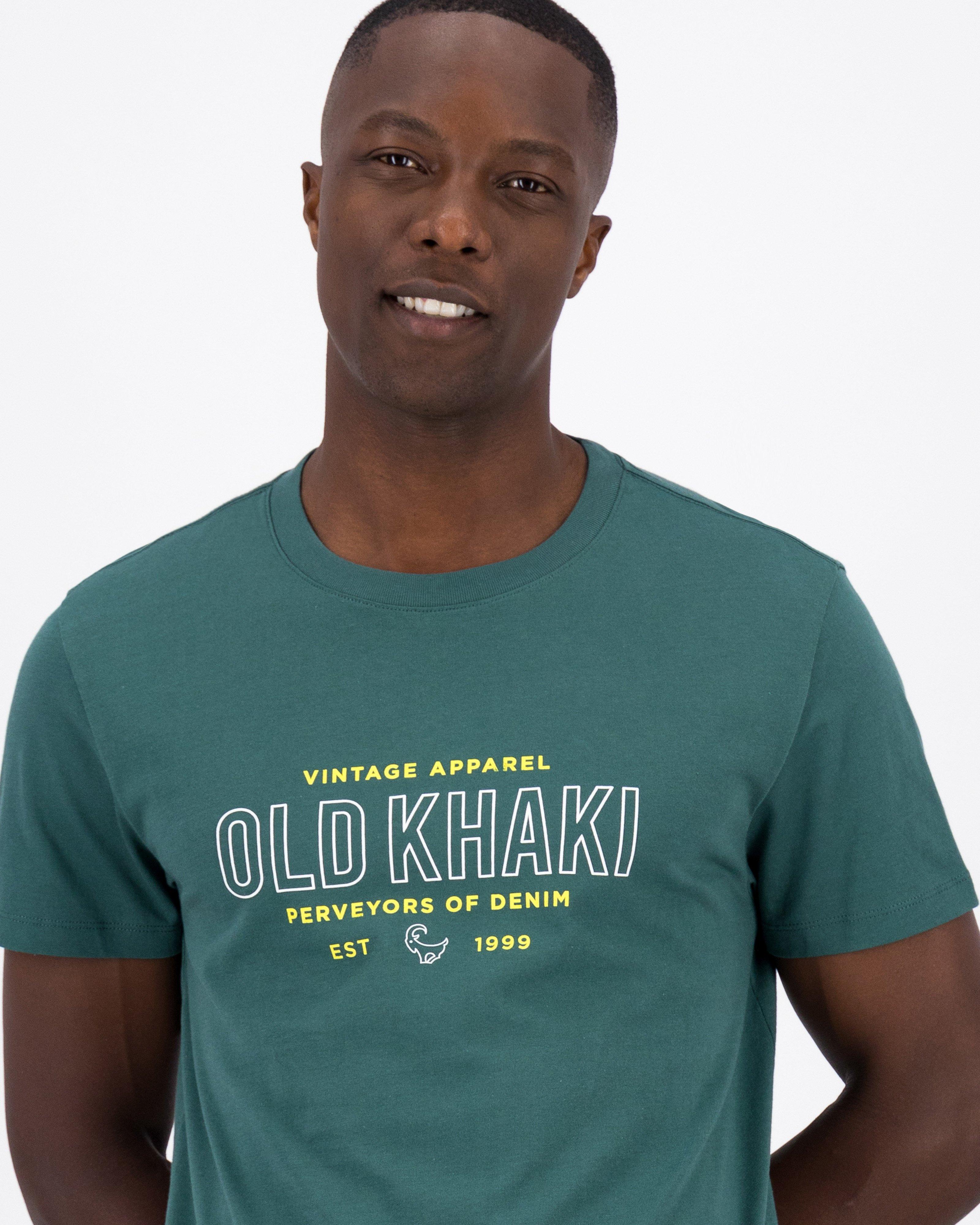 Old Khaki Men’s Manny Hero Cotton T-shirt -  Green