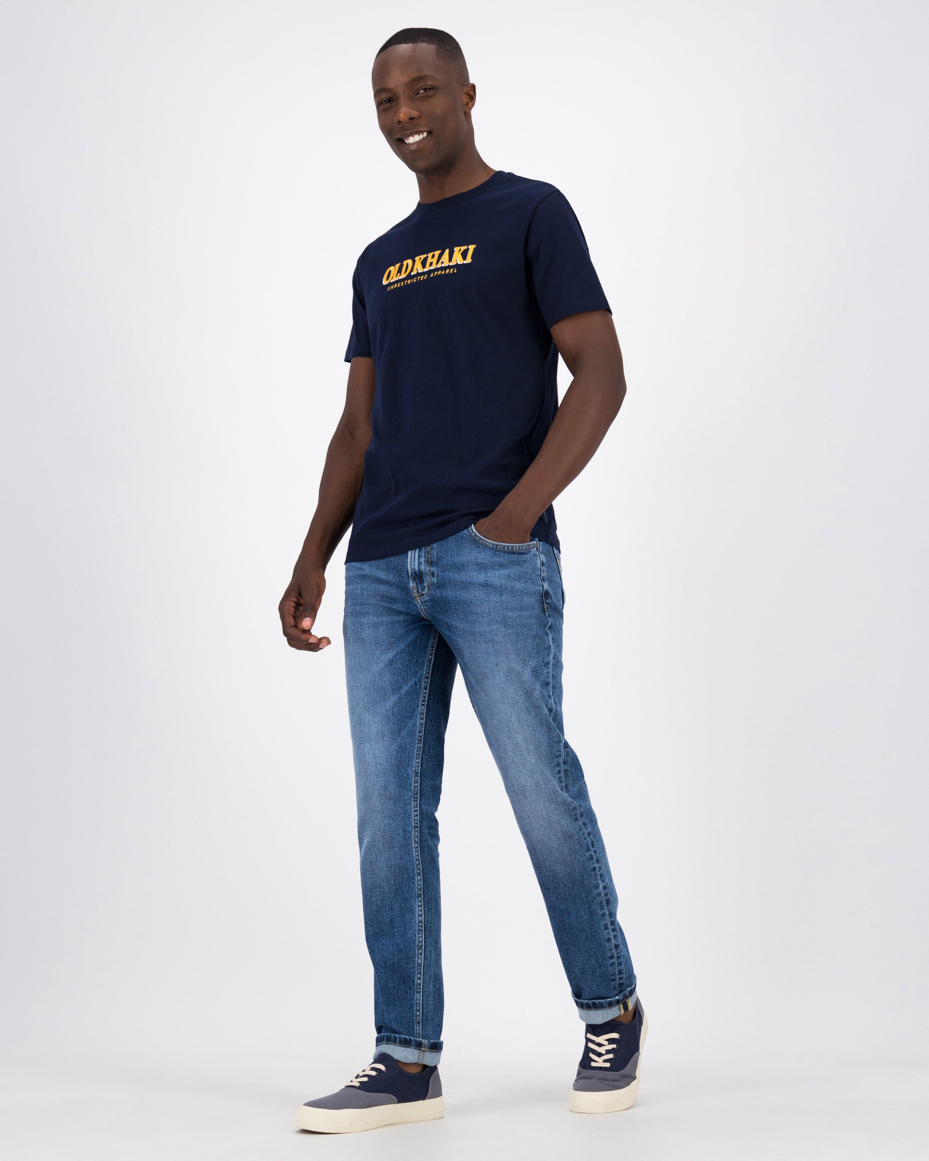 Old Khaki Men’s Davey Cotton T-shirt -  Navy