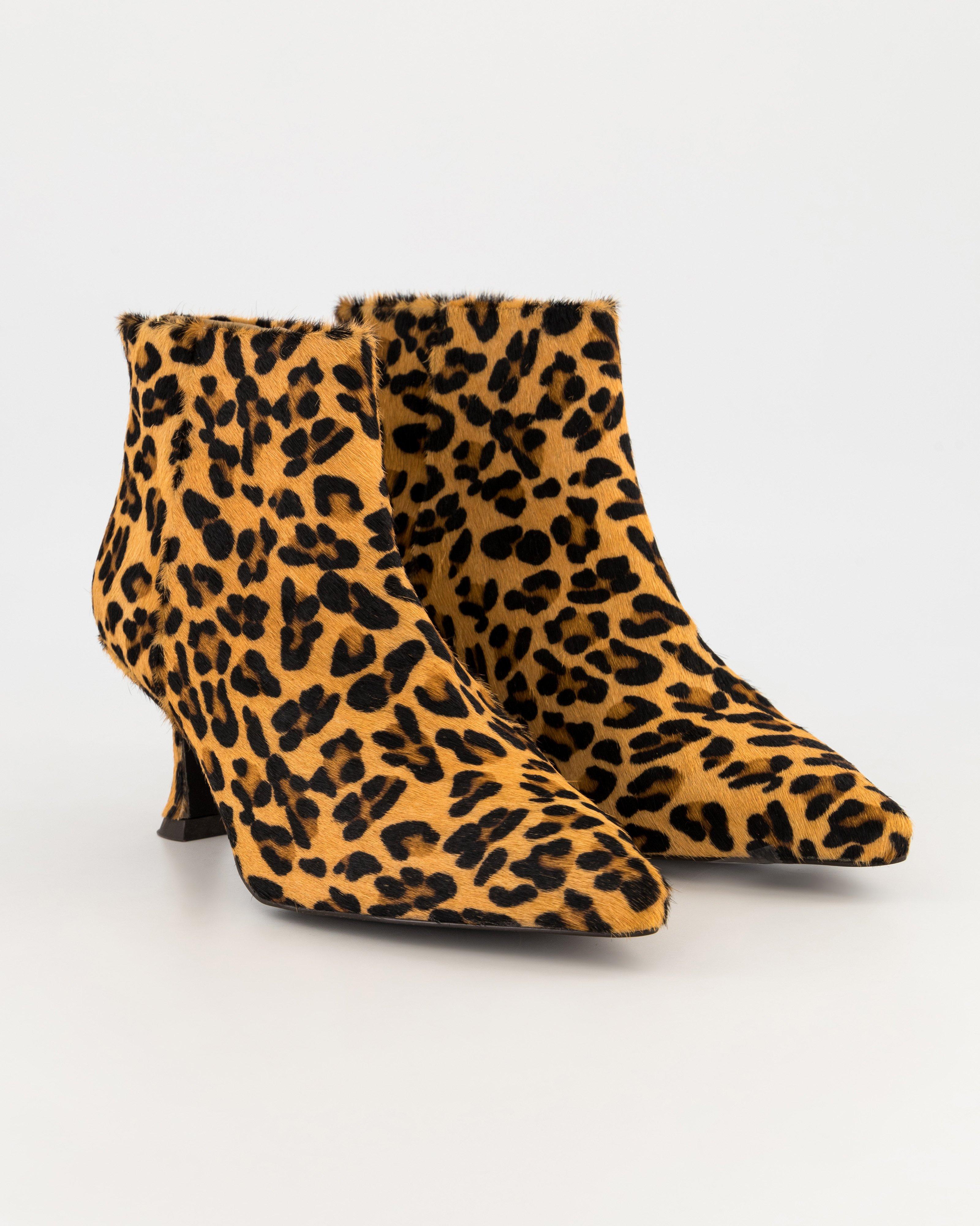 Veronica Animal Boot -  Brown