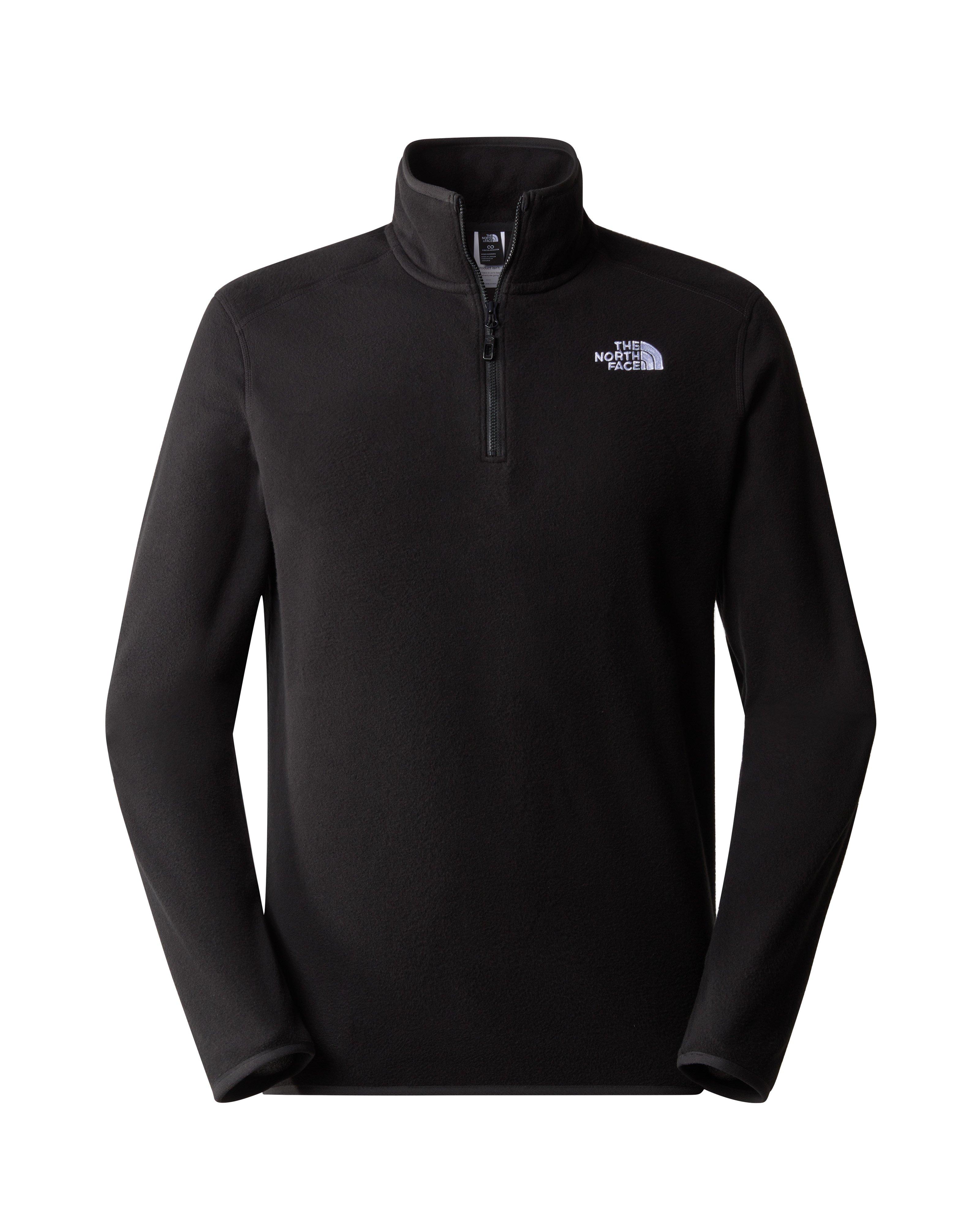 The North Face Men’s 100 Glacier 1/4Zip Fleece Top  -  Black