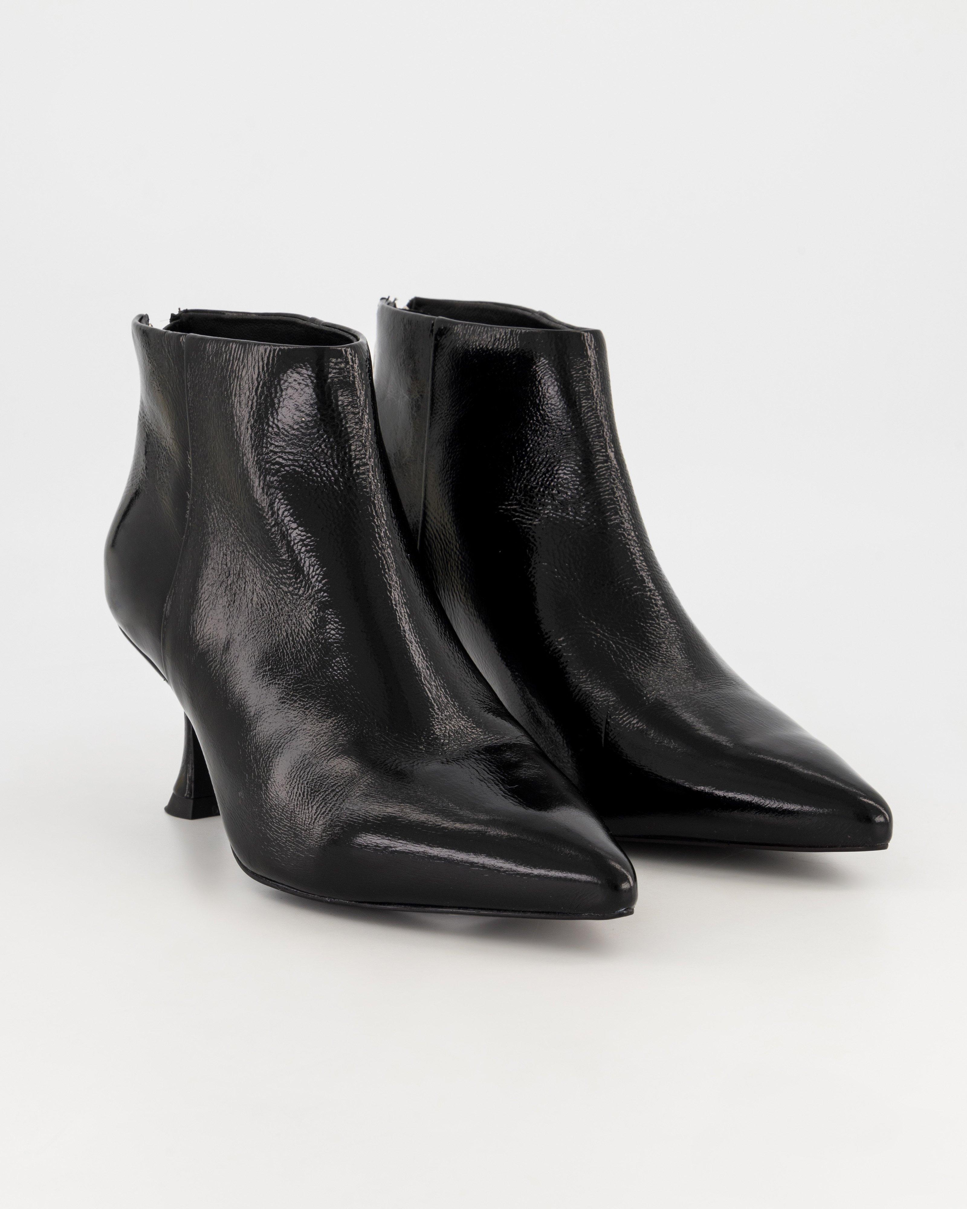 Veronica Leather Boot -  Black