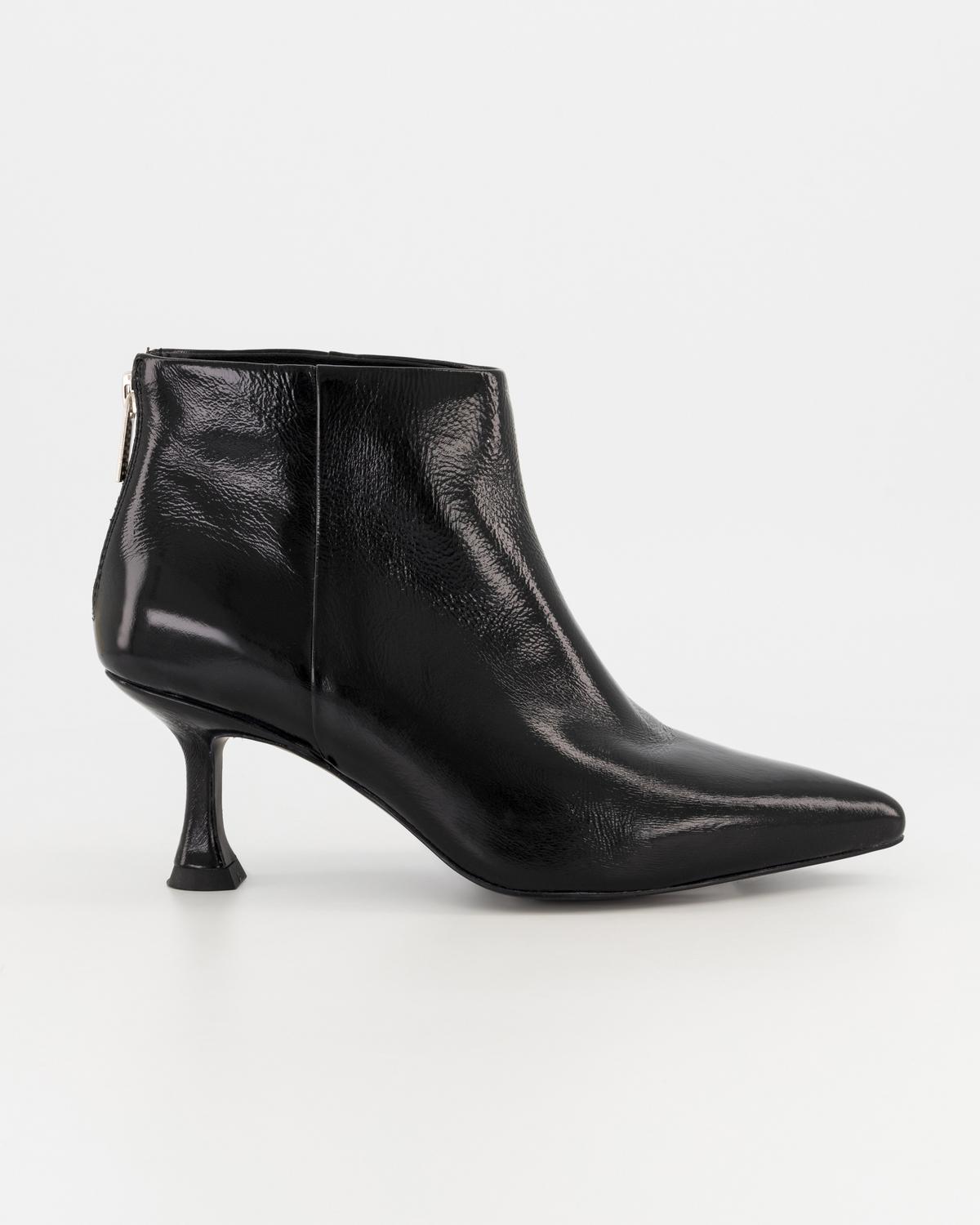 Veronica Leather Boot -  Black