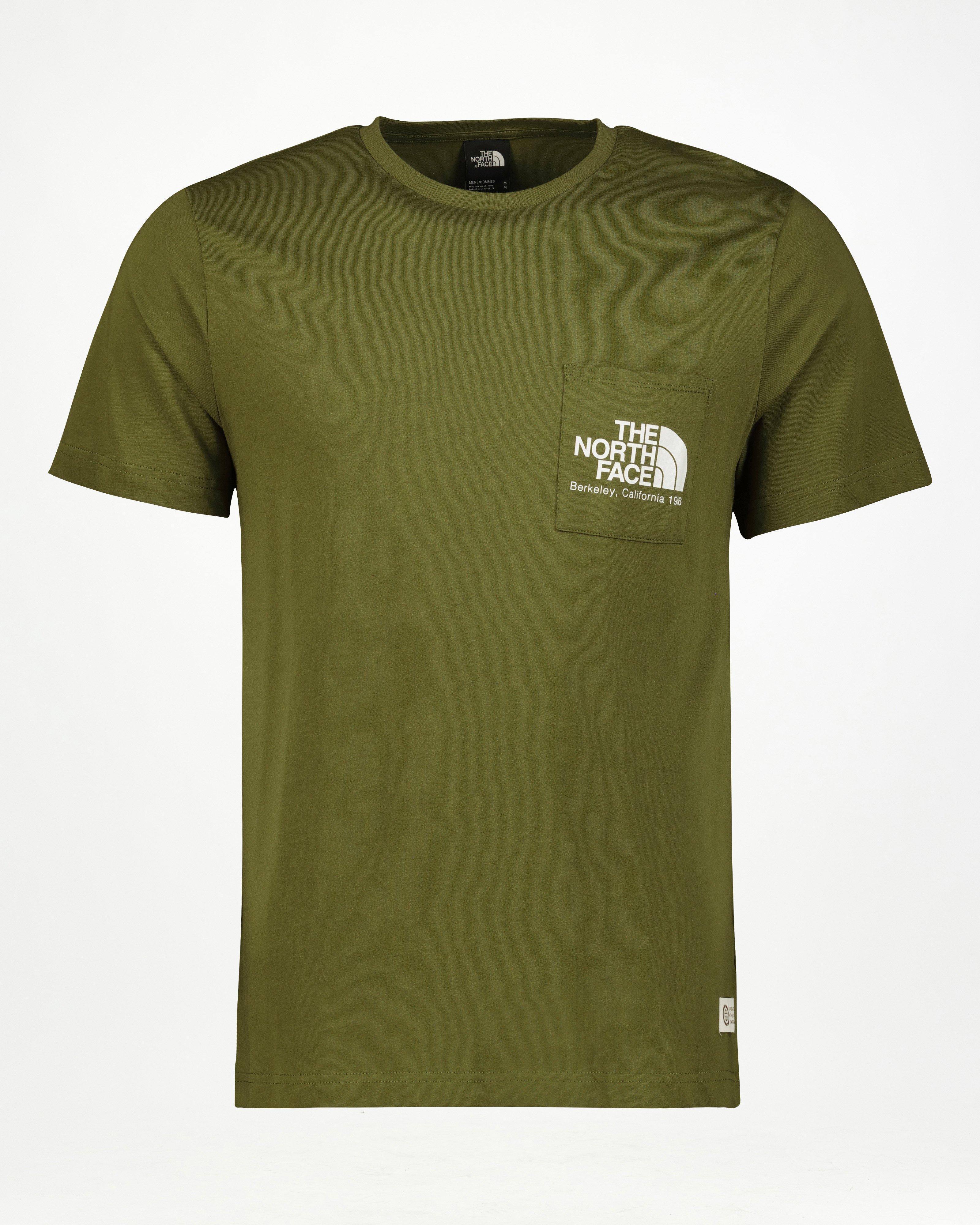 The North Face Men’s Berkeley California Pocket T-shirt -  Dark Green/Dark Olive