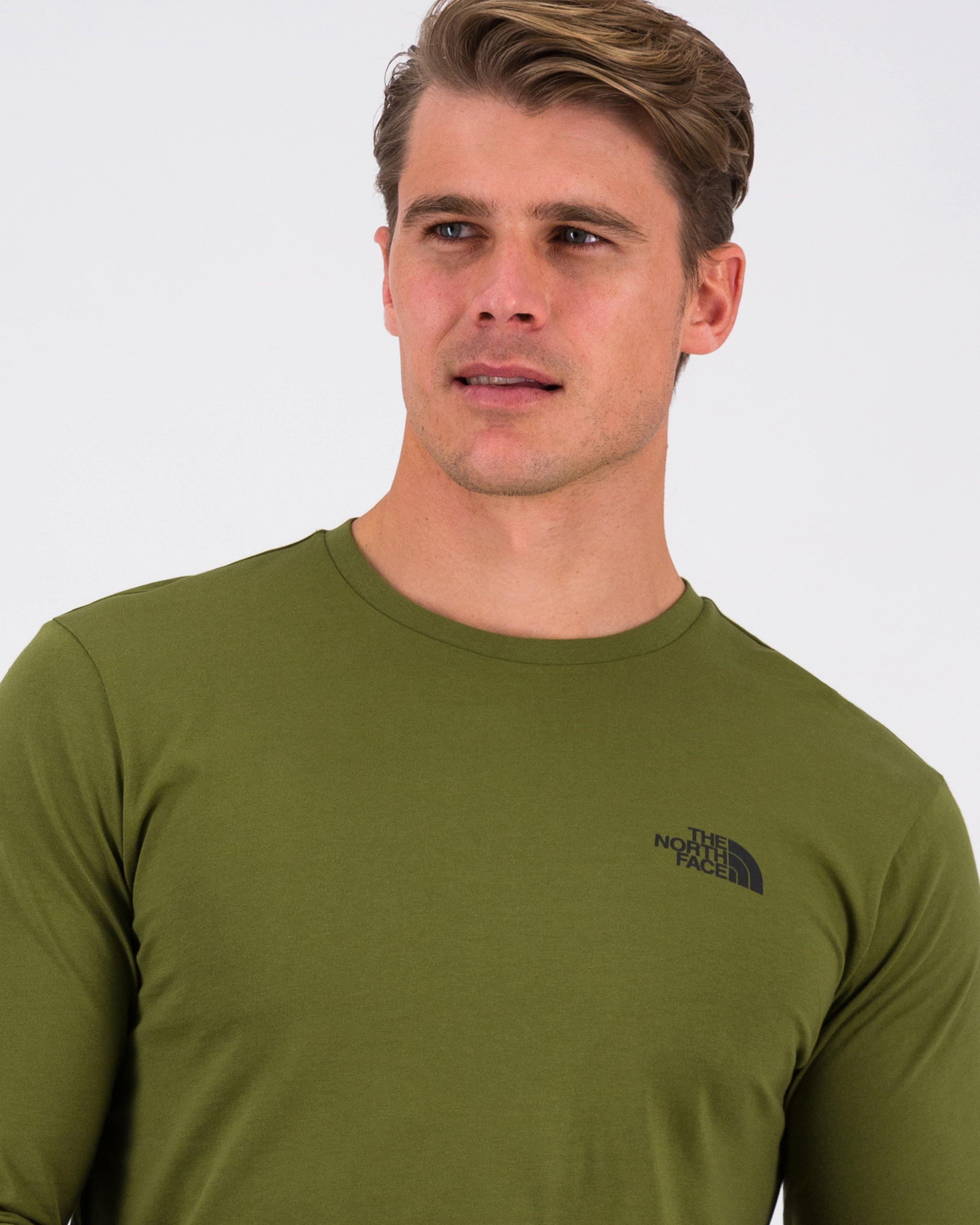 The North Face Men’s Easy Long Sleeve T-shirt -  Dark Green/Dark Olive