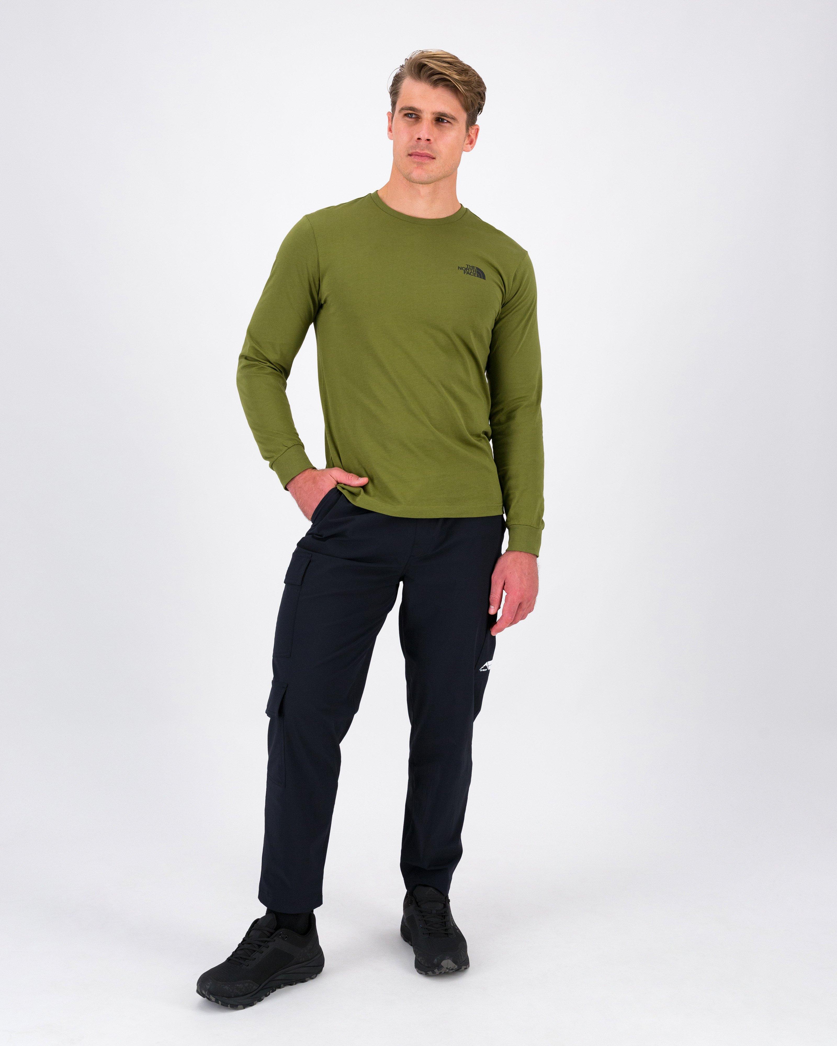 The North Face Men’s Easy Long Sleeve T-shirt -  Dark Green/Dark Olive