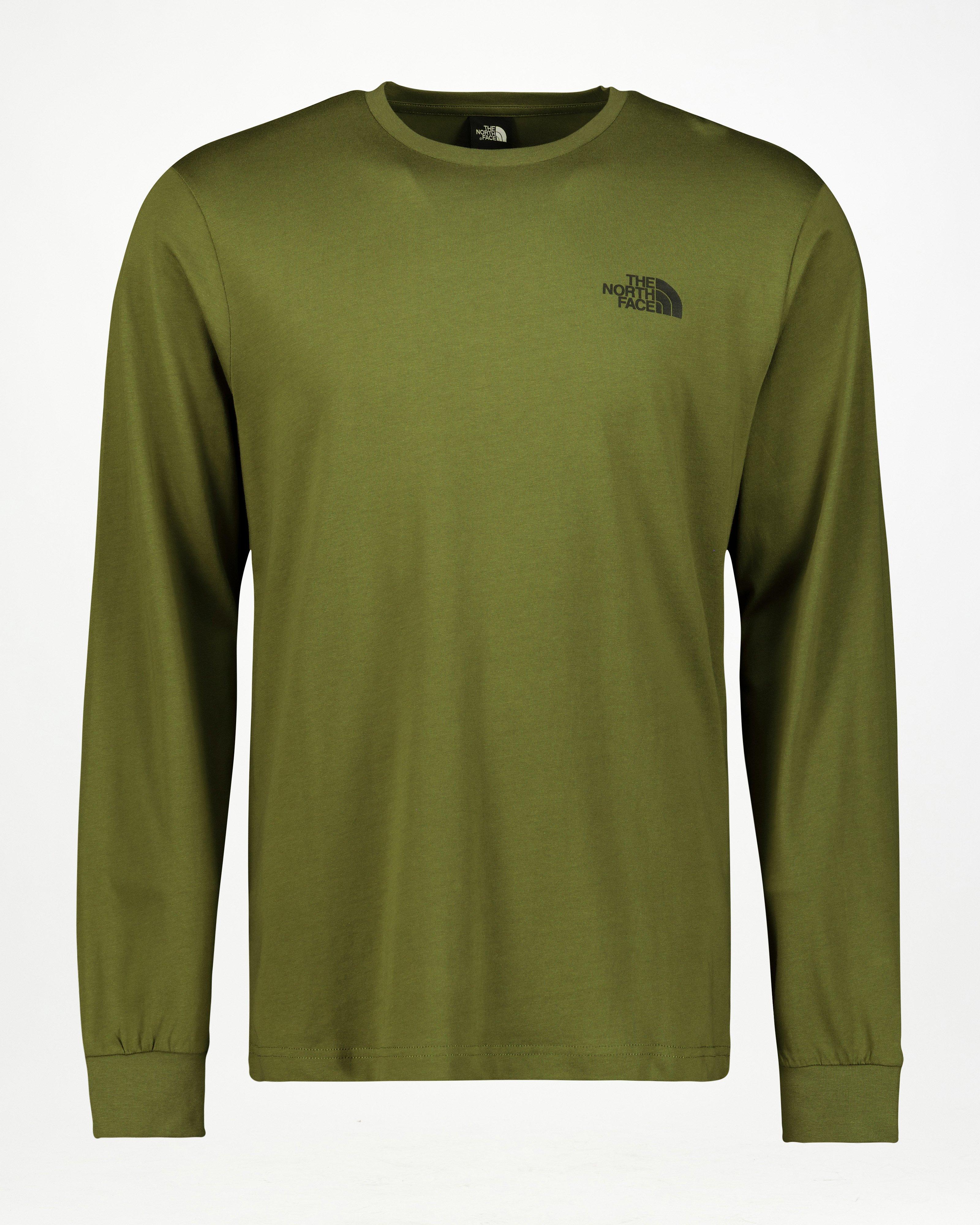 The North Face Men’s Easy Long Sleeve T-shirt -  Dark Green/Dark Olive