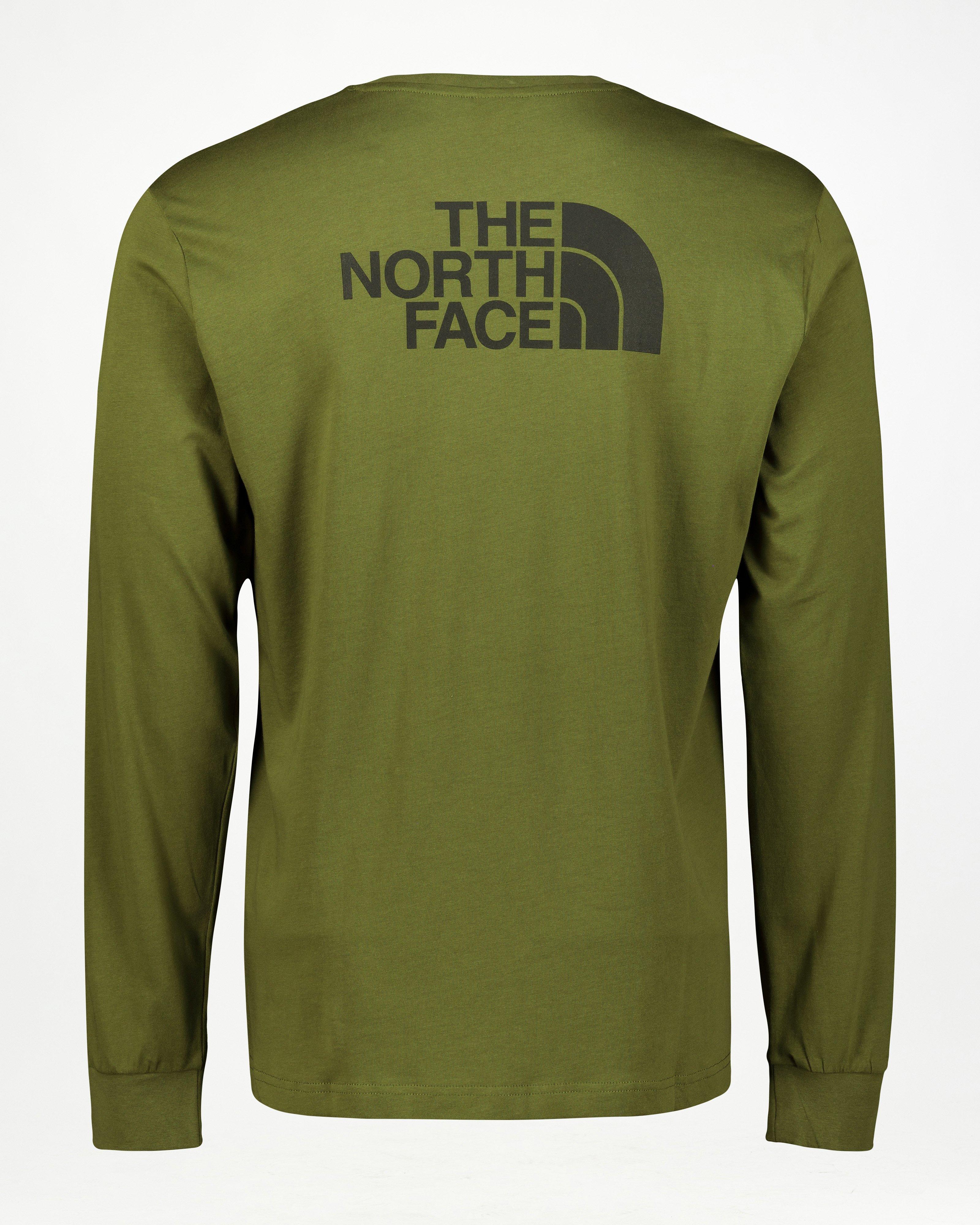 The North Face Men’s Easy Long Sleeve T-shirt -  Dark Green/Dark Olive