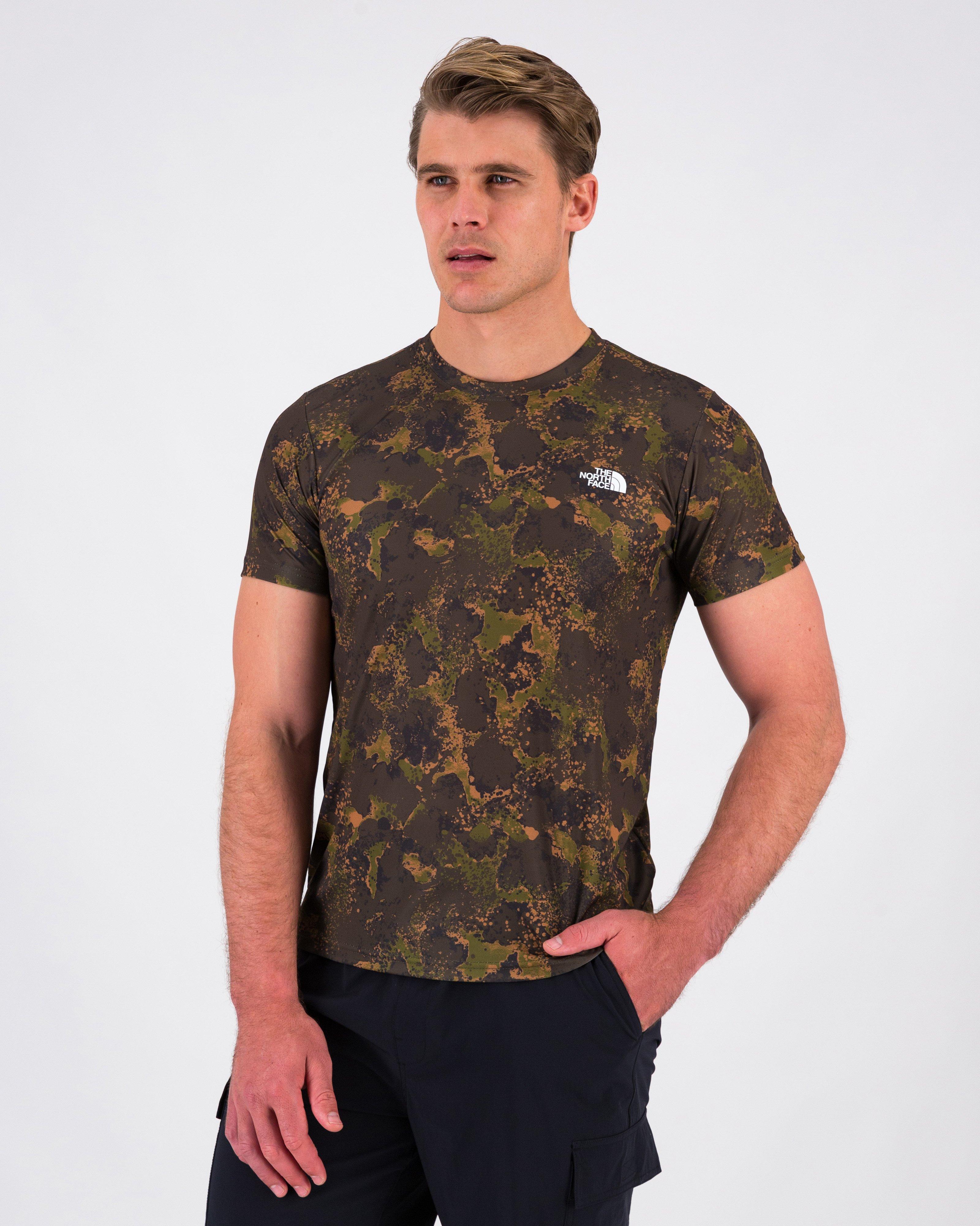 The North Face Men’s Reaxion Amp Crew T-shirt -  Dark Green/Dark Olive