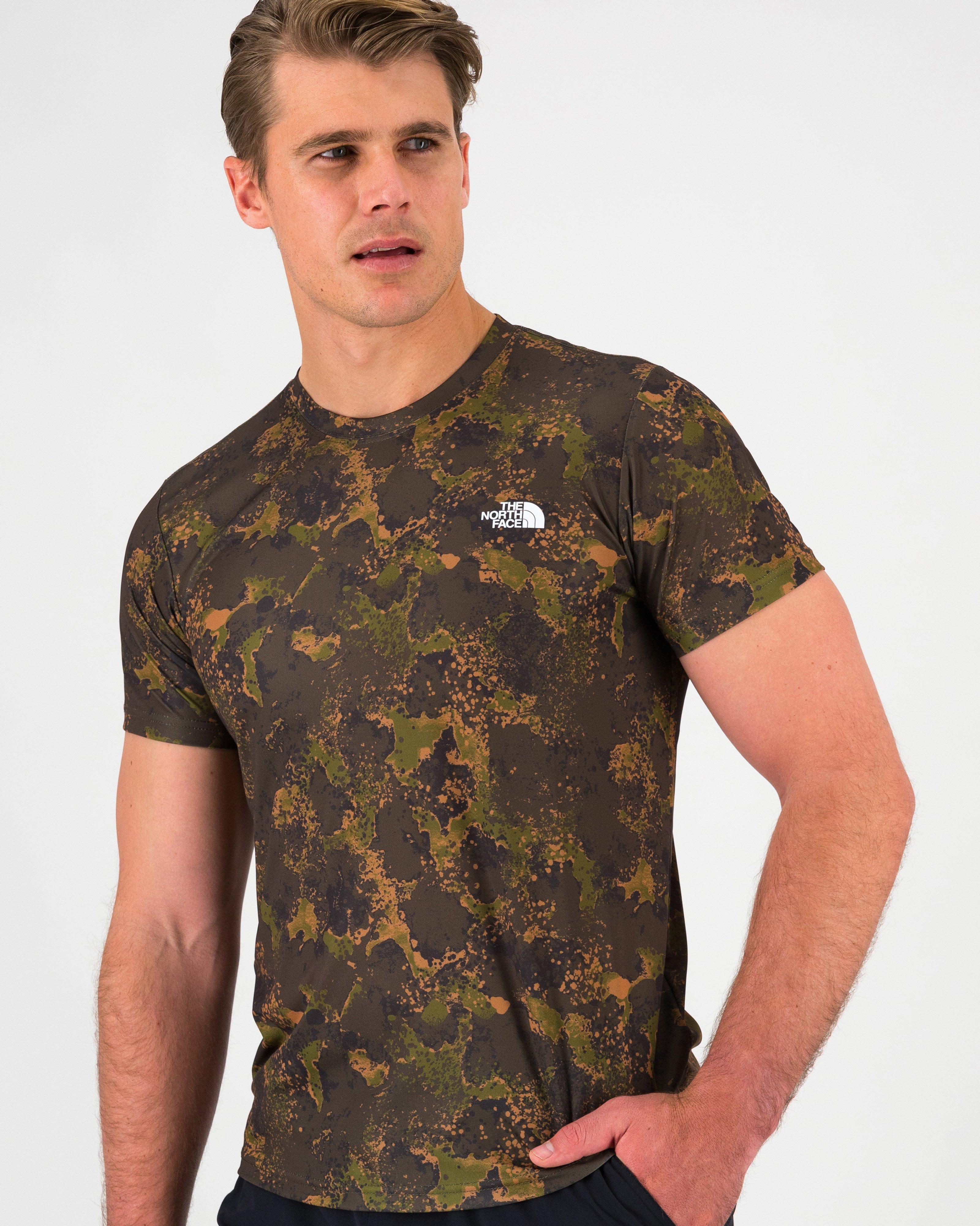 The North Face Men’s Reaxion Amp Crew T-shirt -  Dark Green/Dark Olive