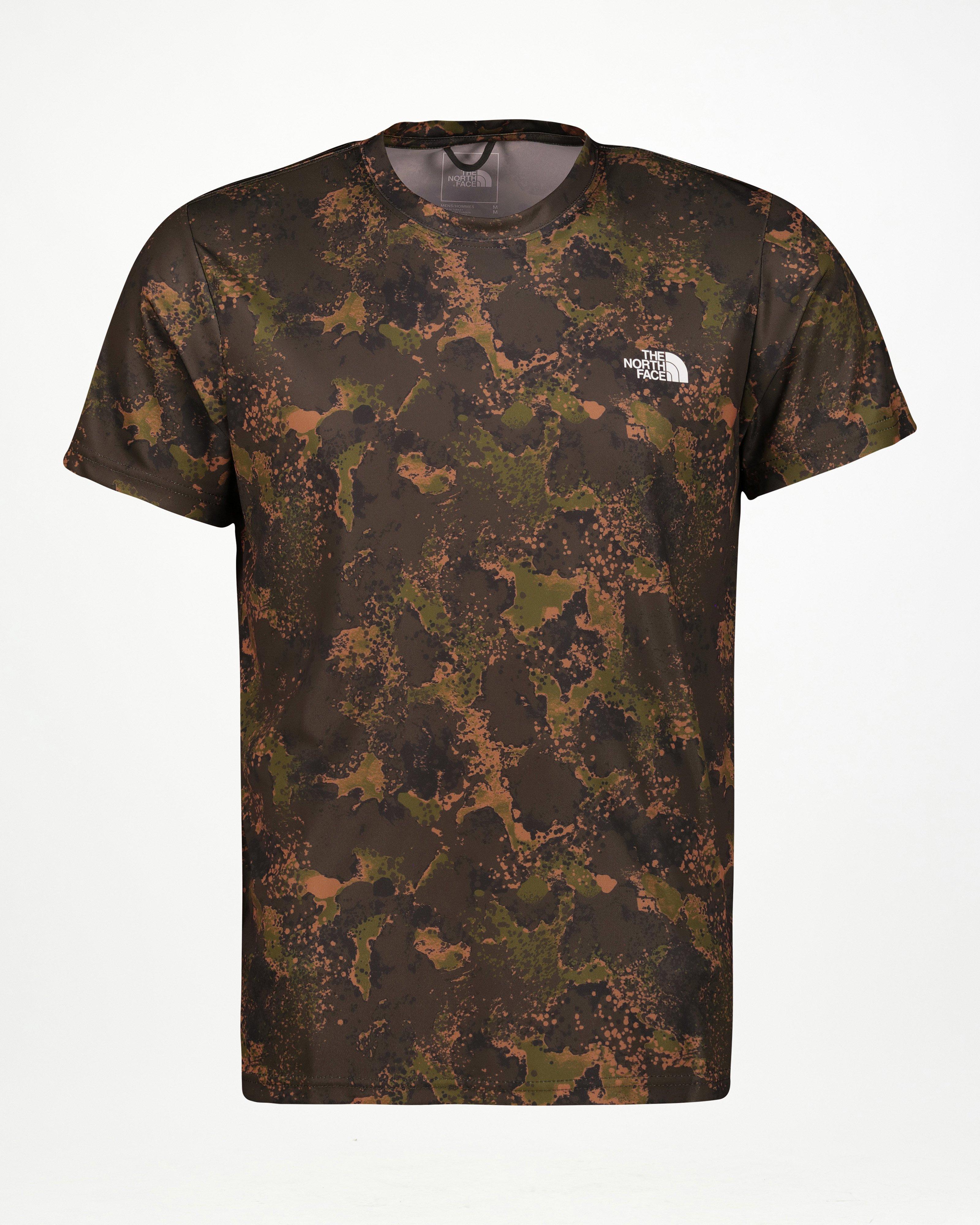 The North Face Men’s Reaxion Amp Crew T-shirt -  Dark Green/Dark Olive