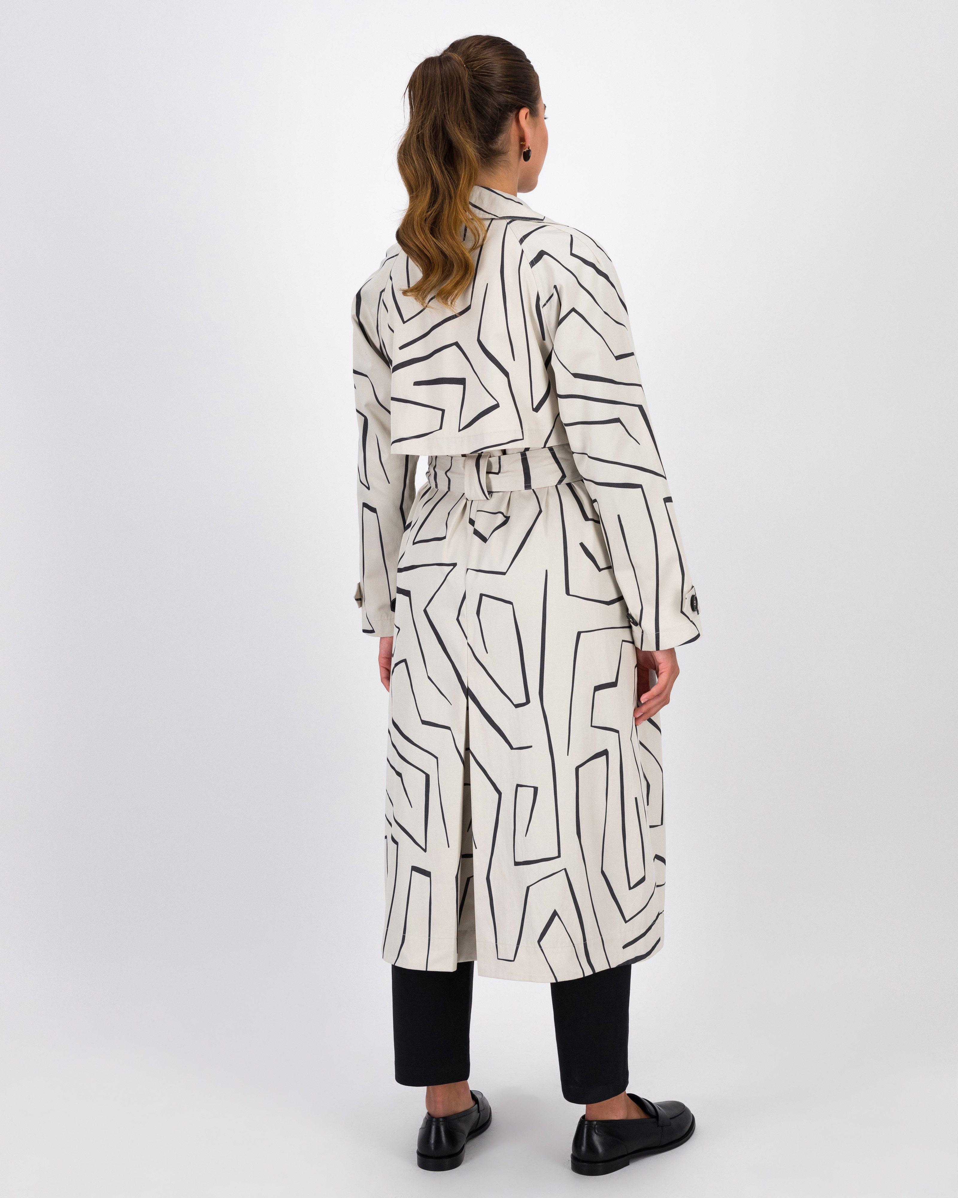 Mickey Abstract Trench -  Stone