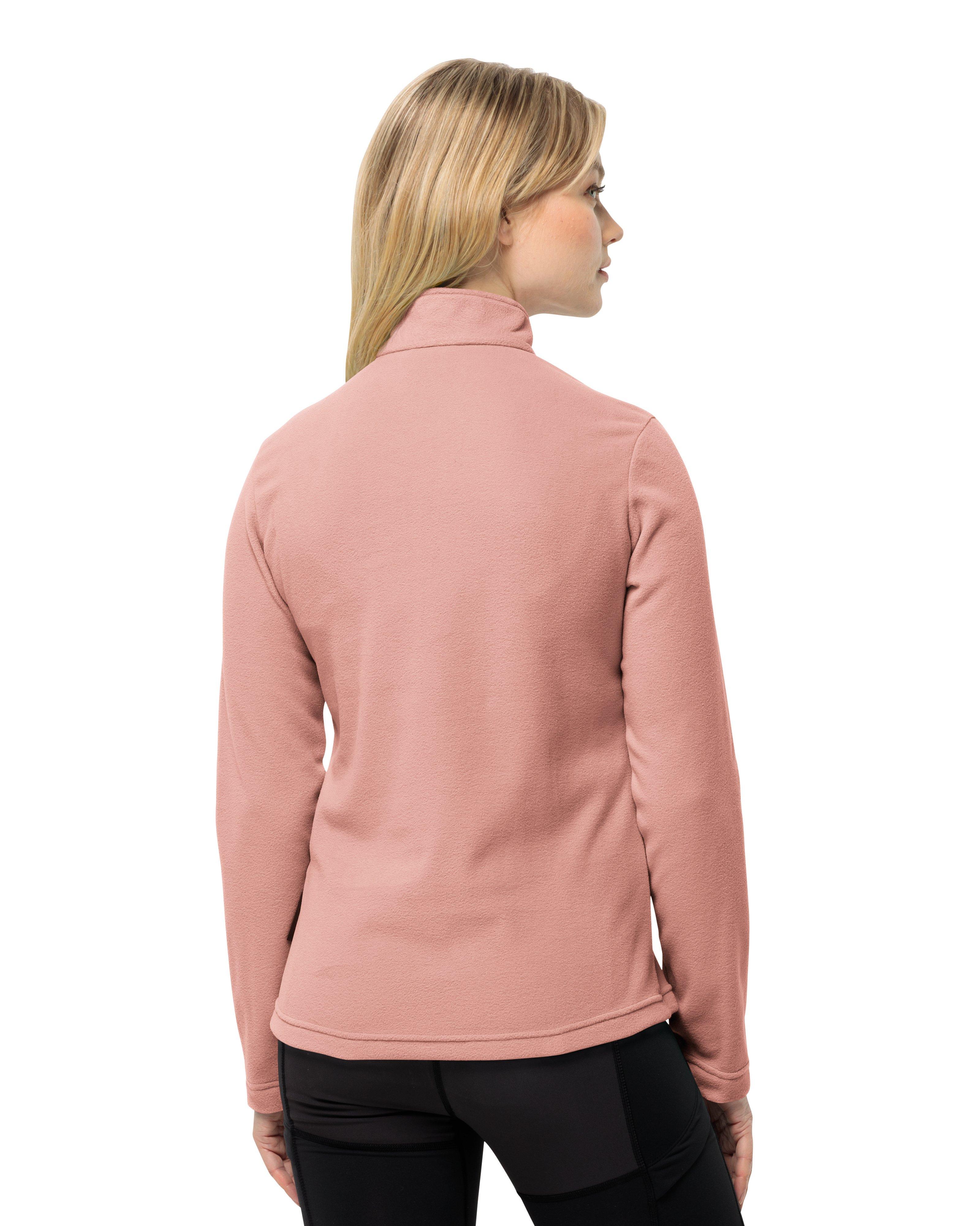 Jack Wolfskin Women’s Taunus Half-Zip Fleece Top  -  Dusty Pink