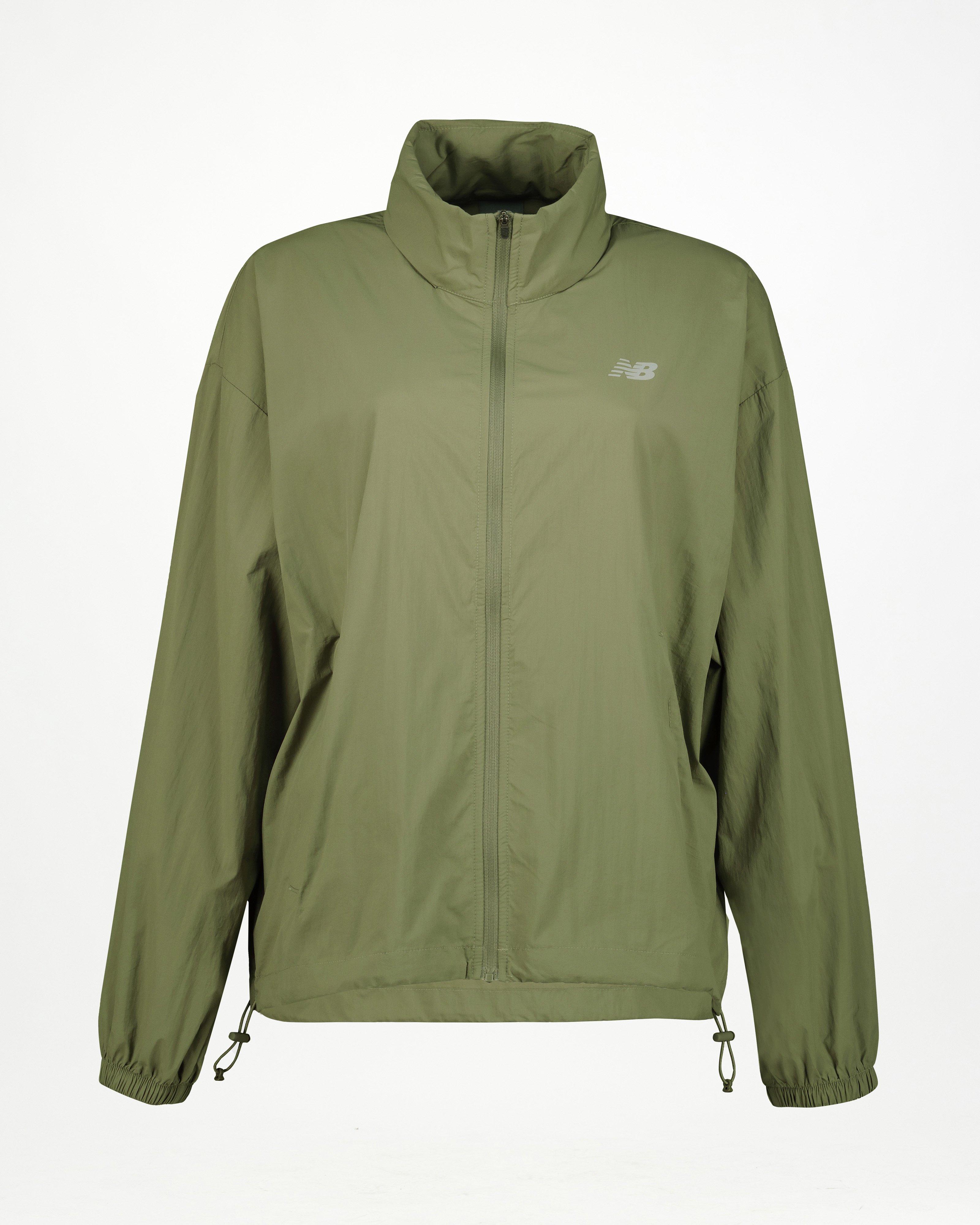 New Balance Women’s Athletics Packable Jacket -  Dark Green/Dark Olive