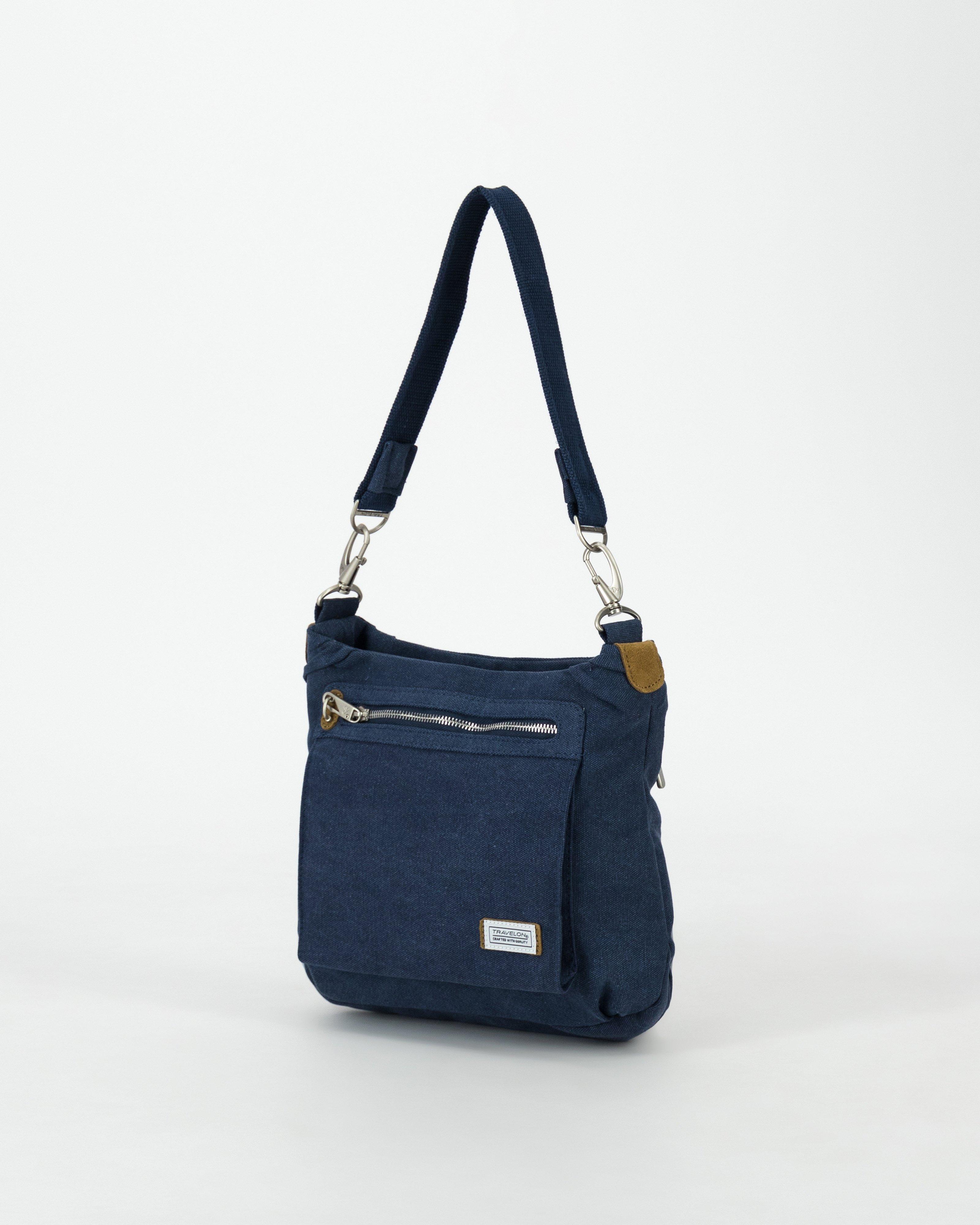 Travelon Heritage Anti-Theft Hobo Crossbody Bag -  Indigo