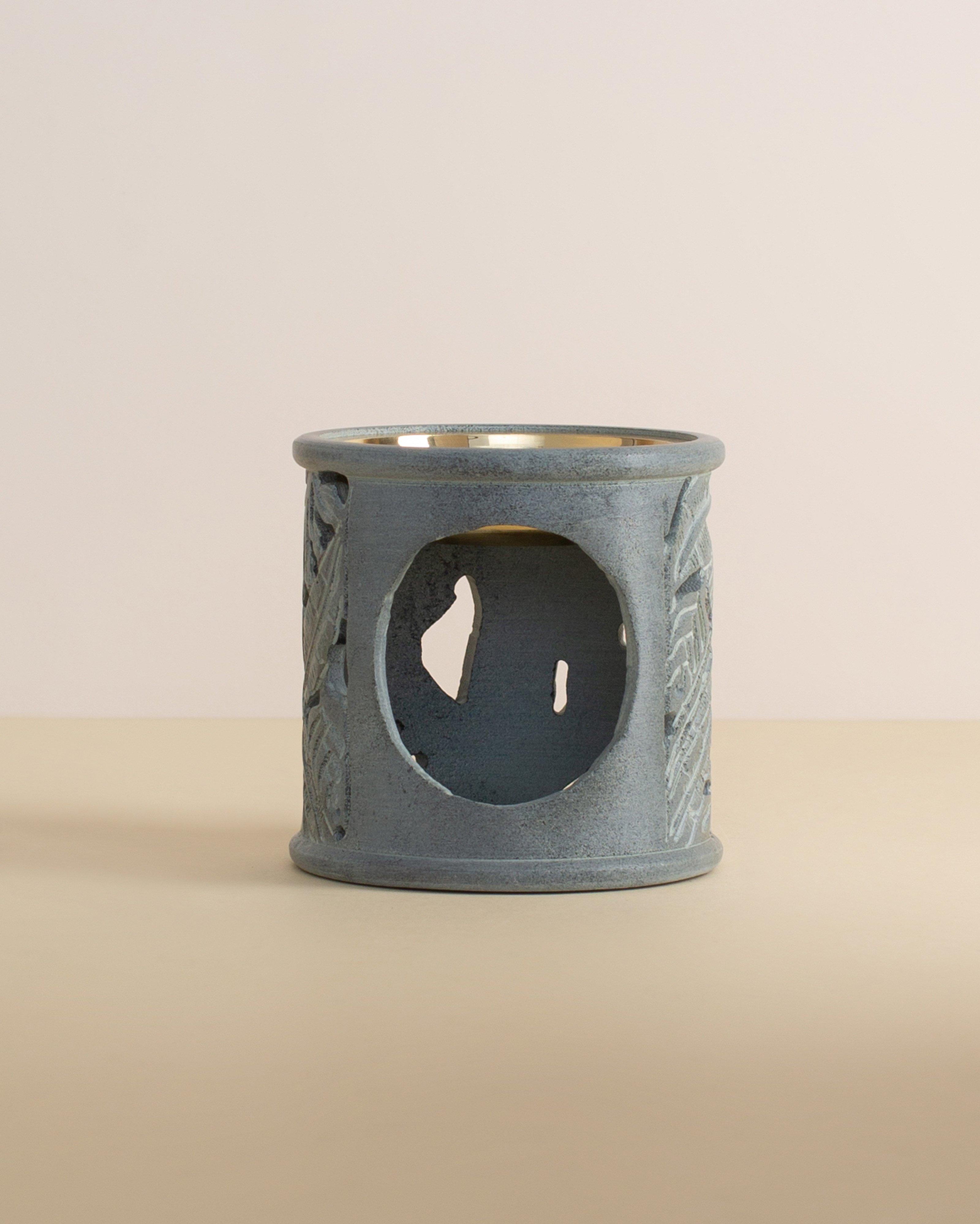 Palm Leaf Oil Burner -  Stone