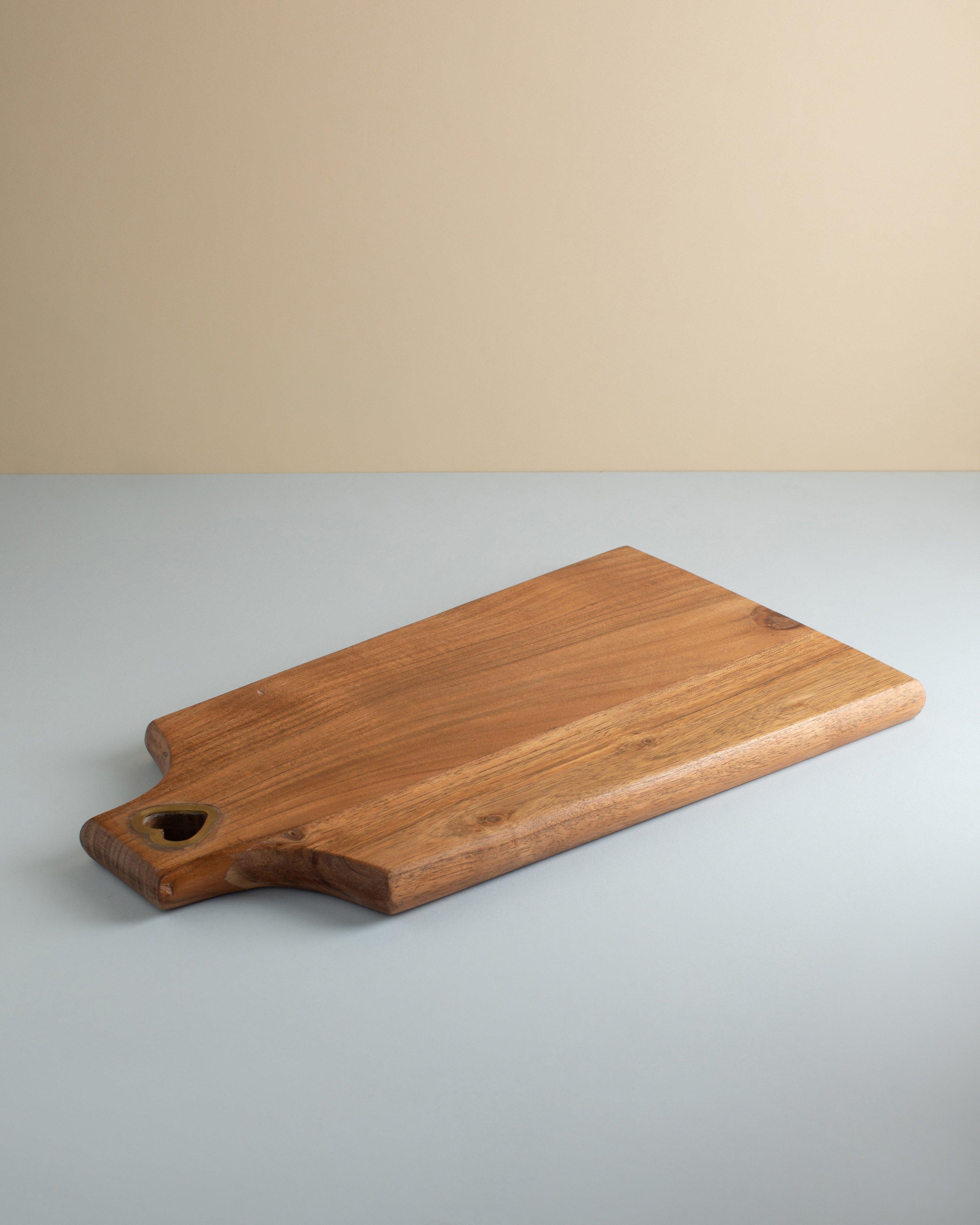 Heart Wooden Board -  Brown