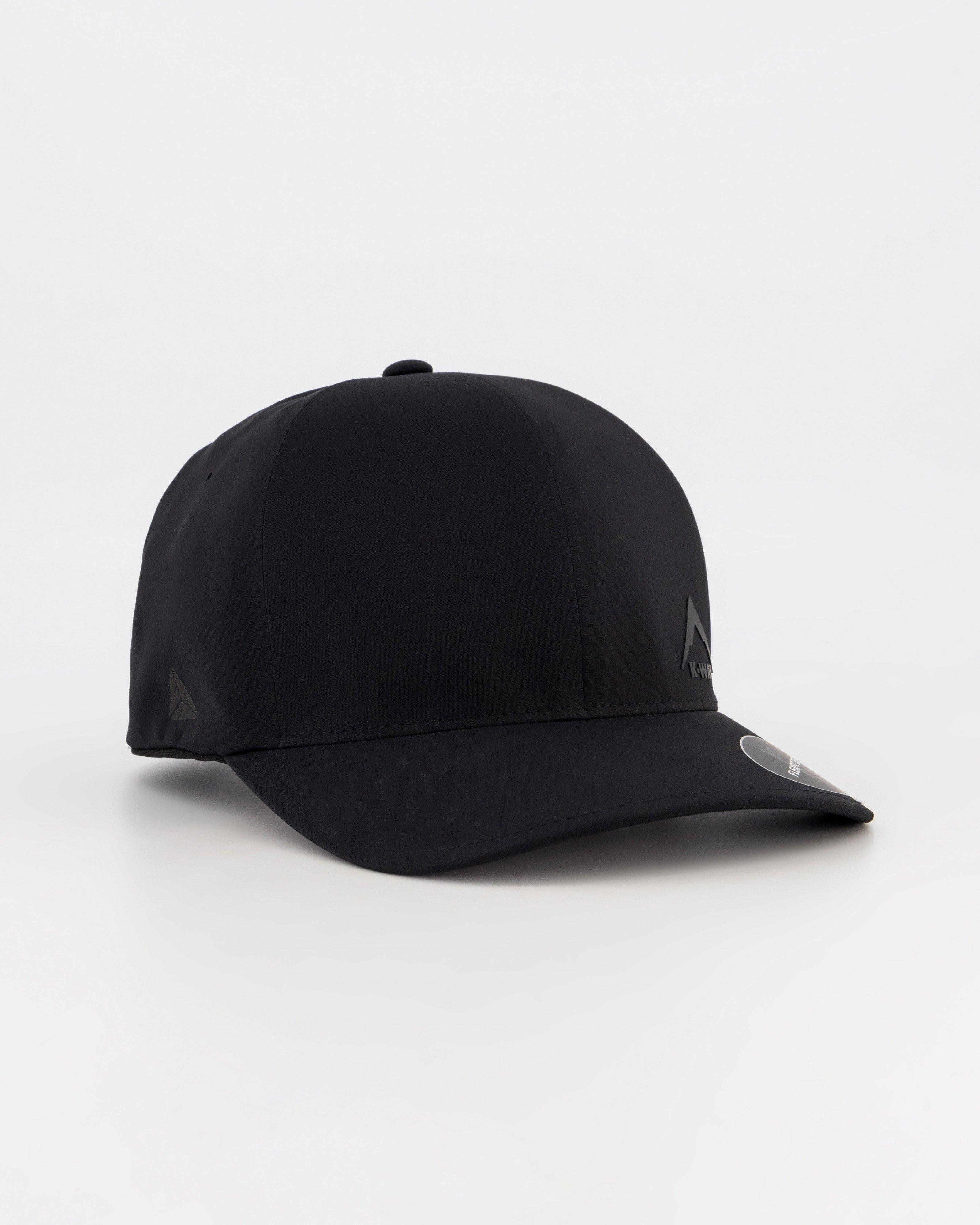 K-Way Flexfit Delta Peak Cap -  Black
