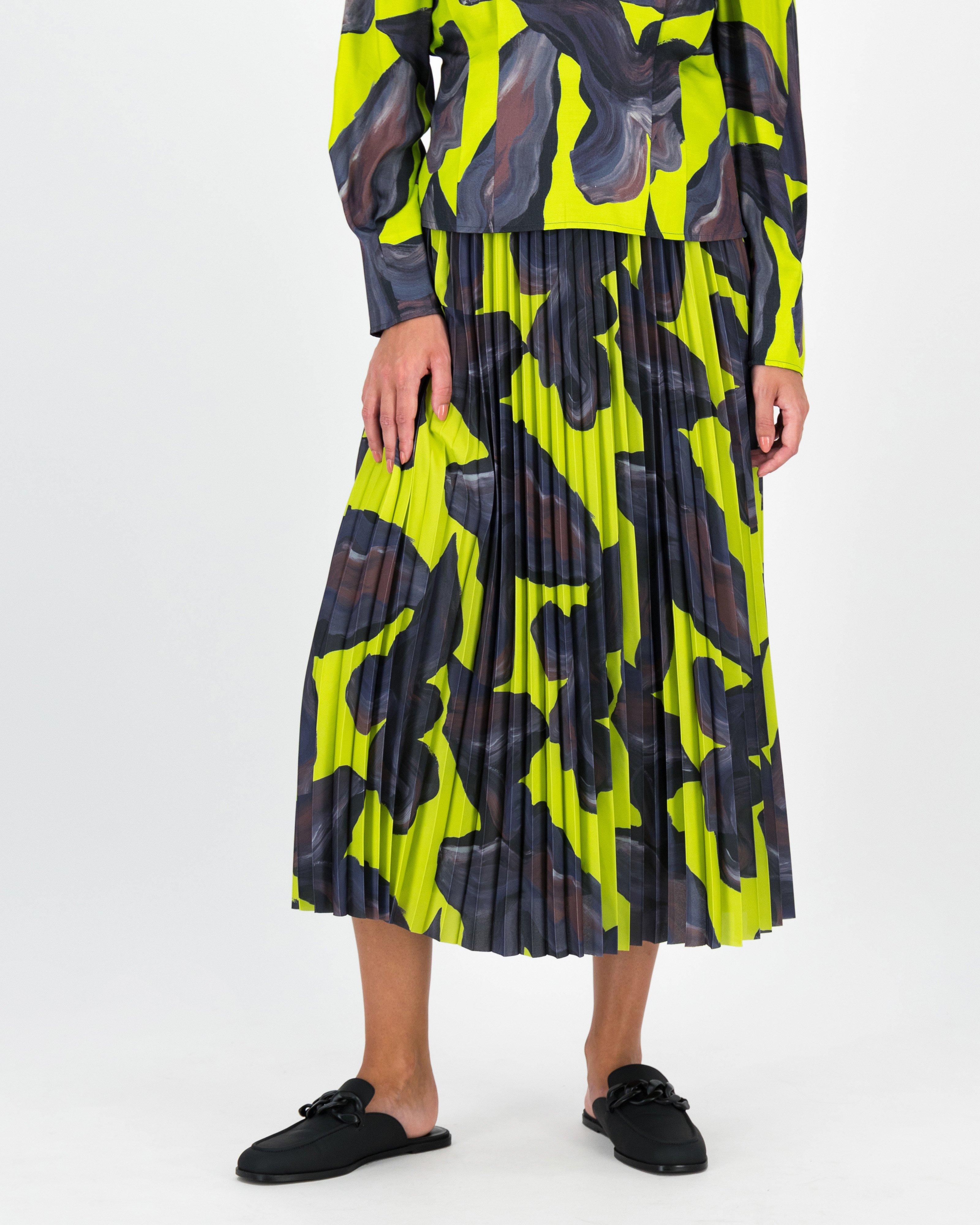Masego Printed Pleated Skirt -  Assorted