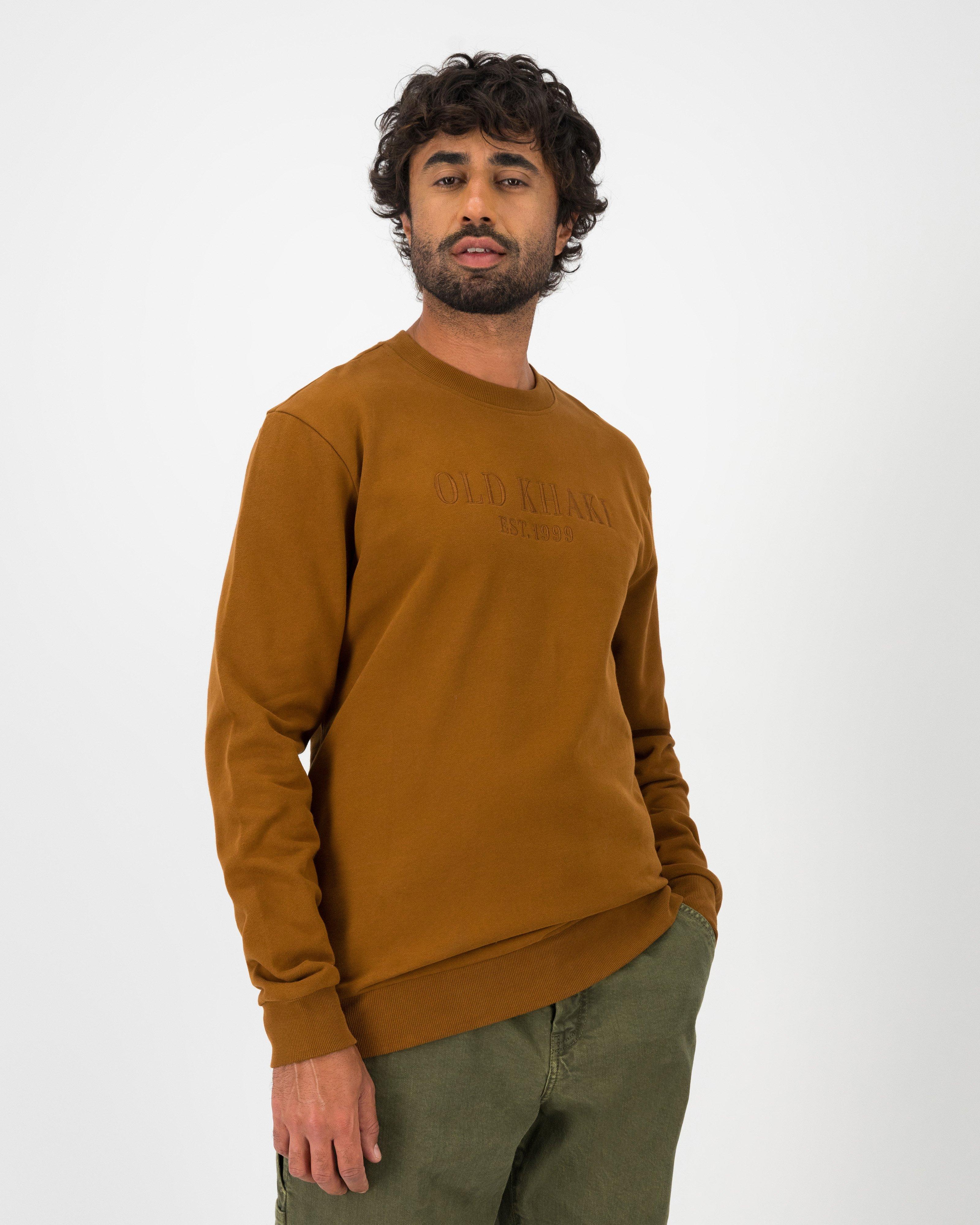 Men’s Beau Crew Sweat -  Rust