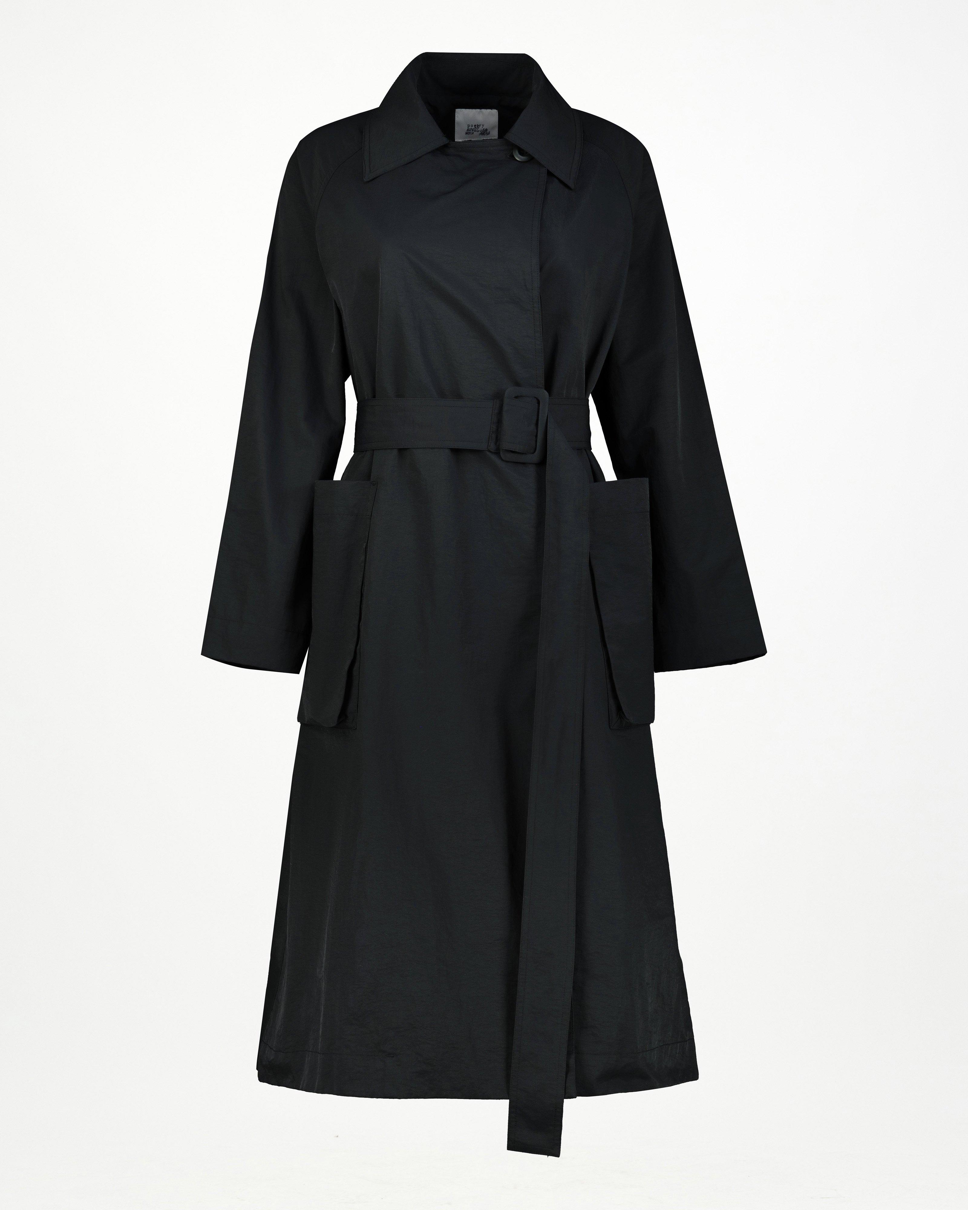 Tony Trench Coat -  Black