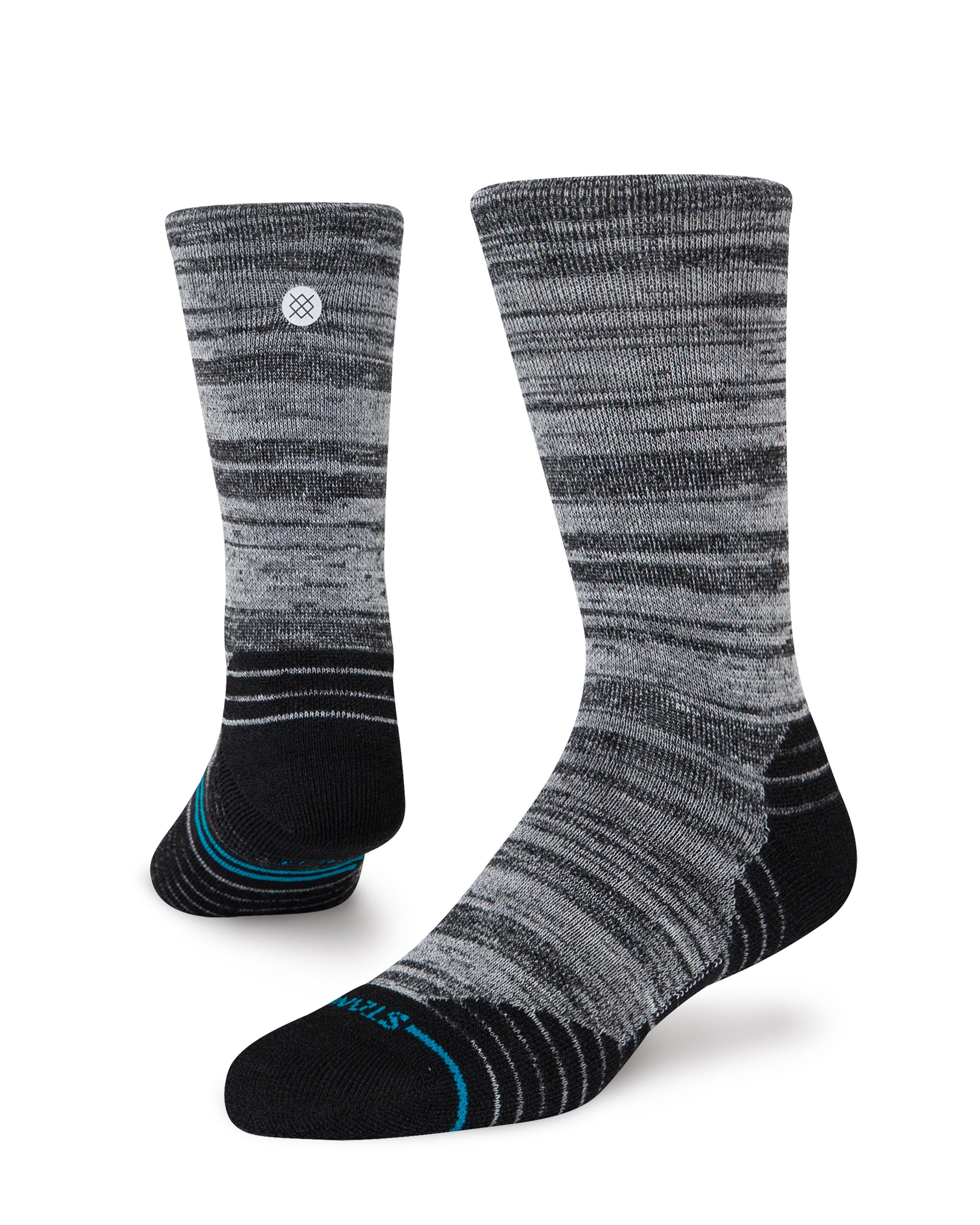 Stance Mid Wool Crew Hiking Socks -  Black