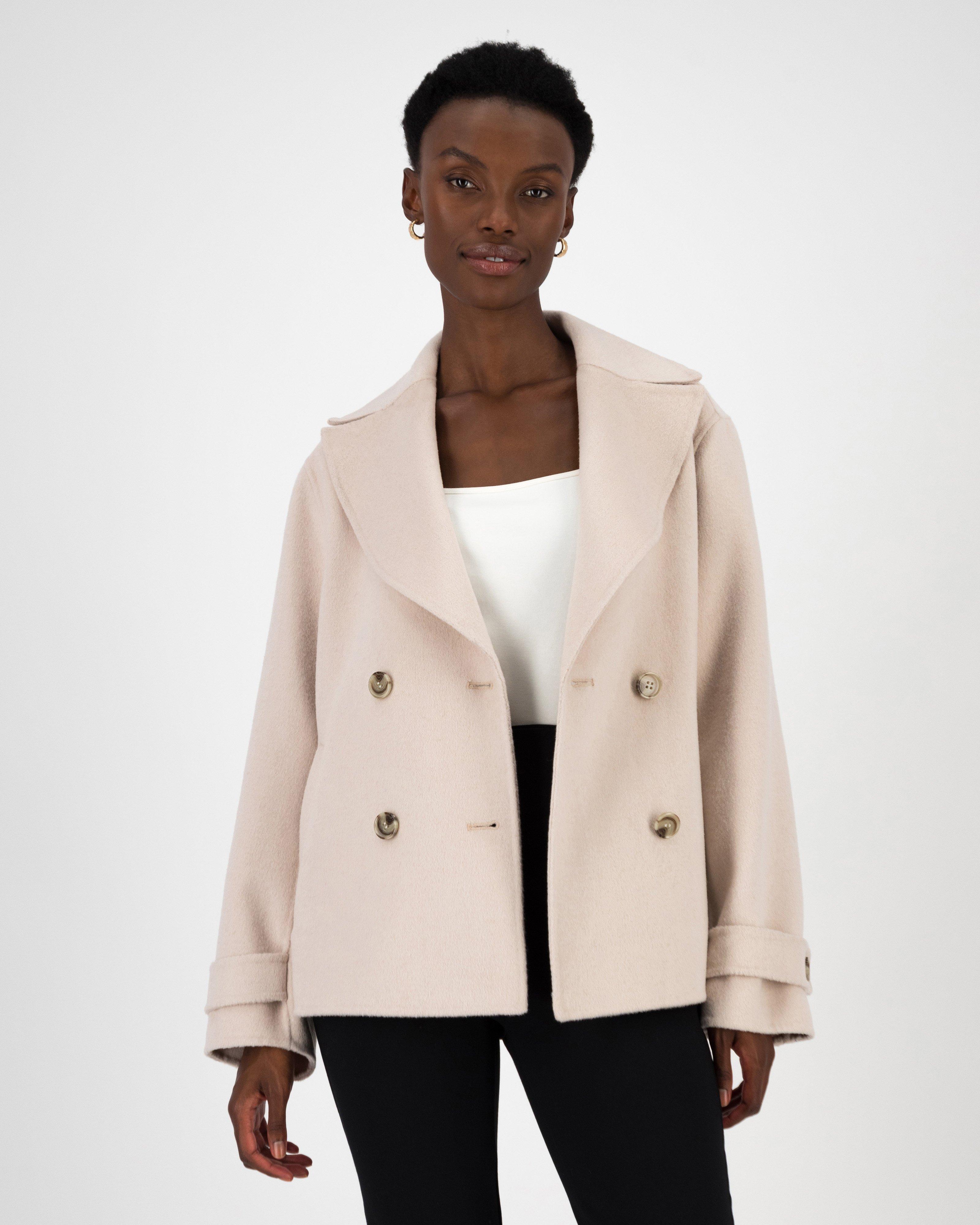 Edda Melton Peacoat -  Stone