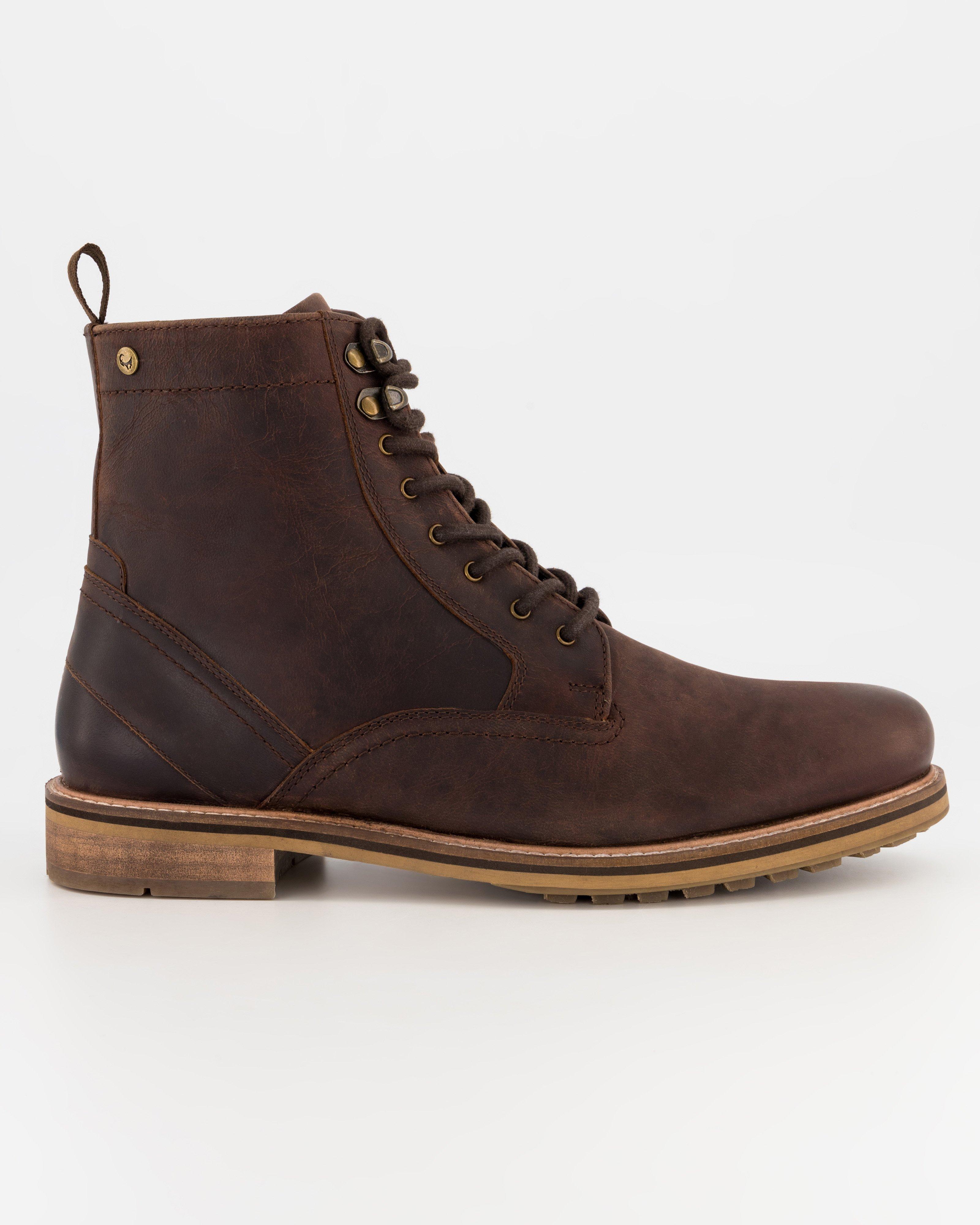 Men’s Jaxen Leather Boot -  Brown