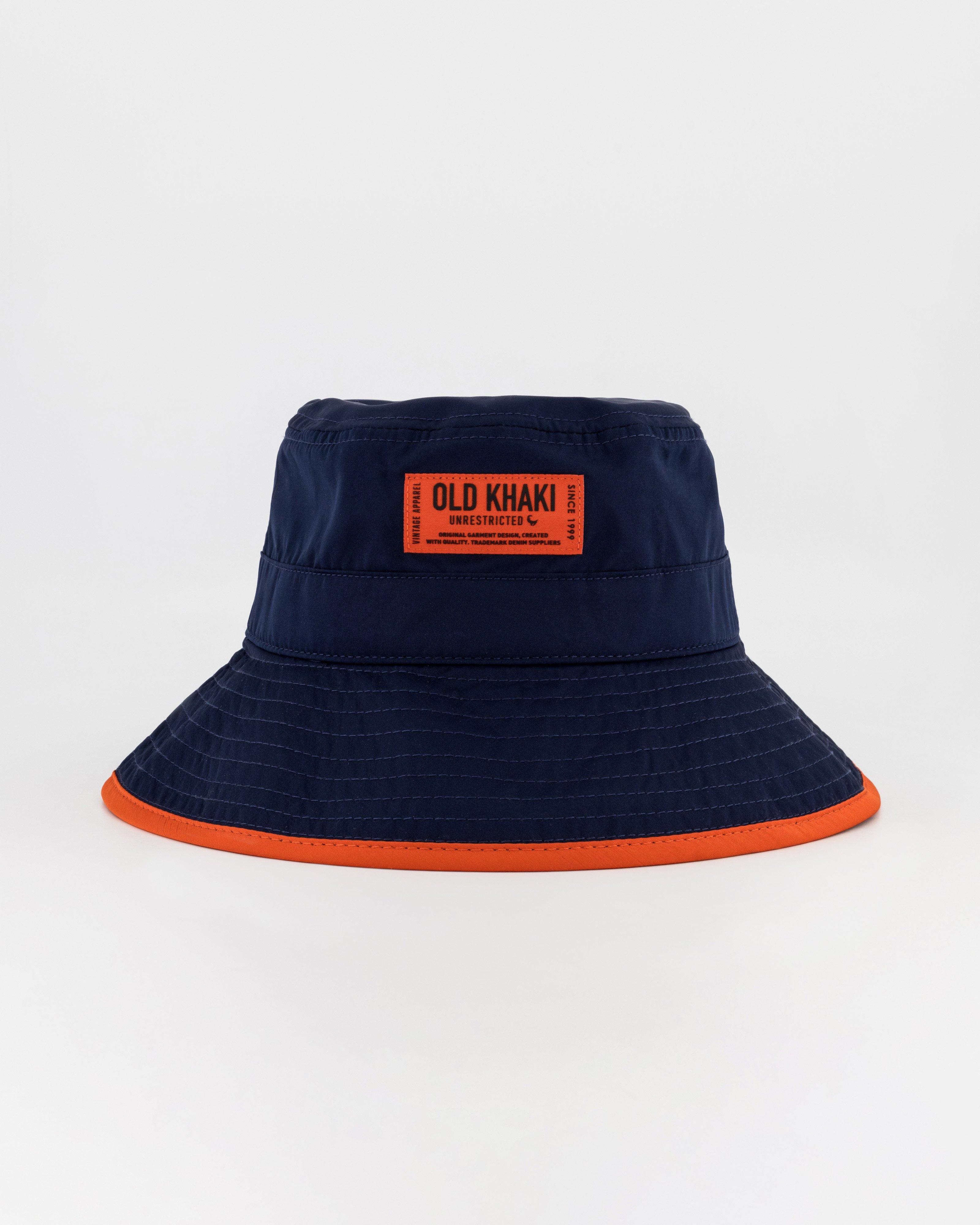 Old Khaki Theodore Drawstring Bucket Hat -  Navy