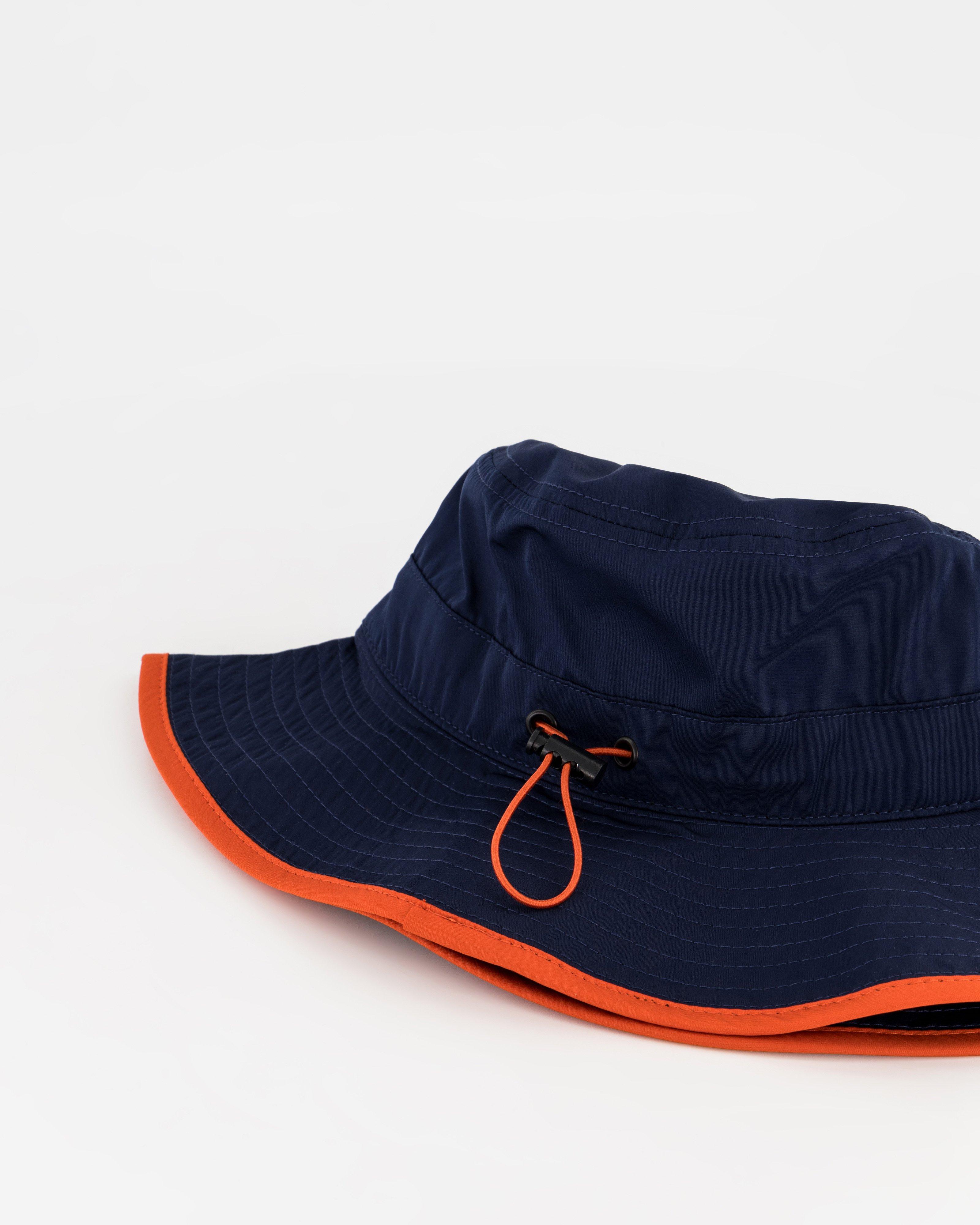 Old Khaki Theodore Drawstring Bucket Hat -  Navy