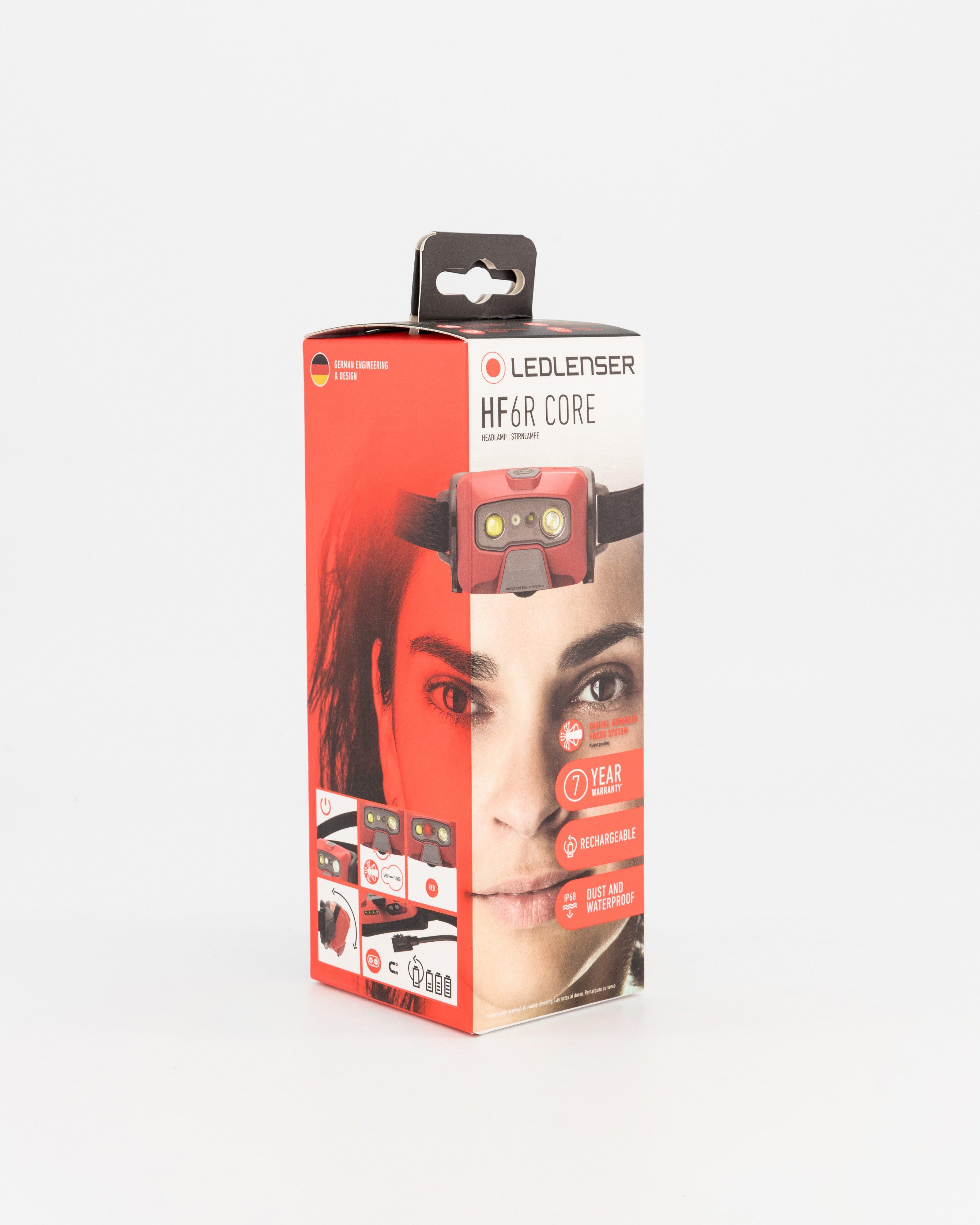 Ledlenser HF6R Core 800 Lumen Rechargeable Headlamp -  Red