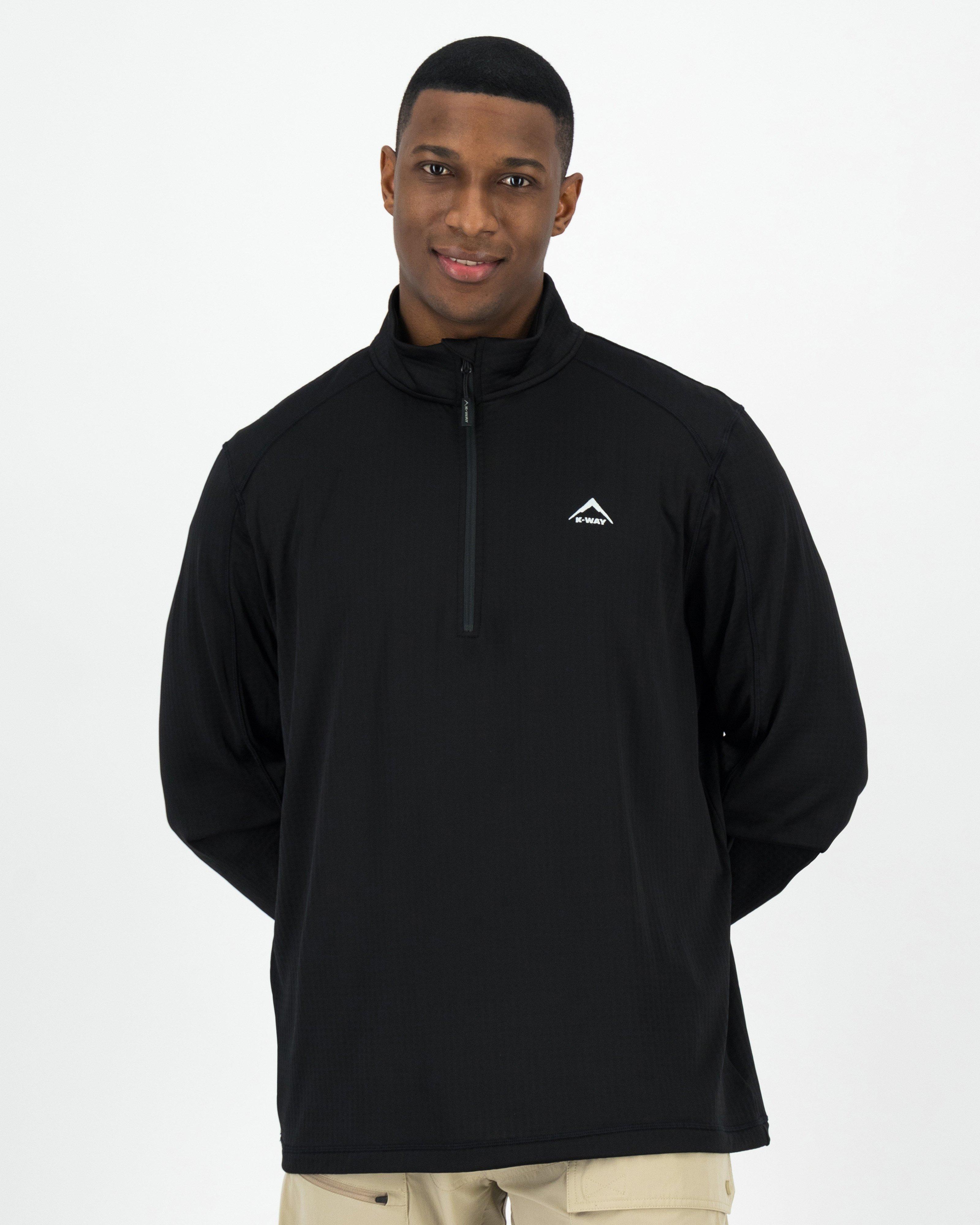 K-Way Men's Combat Fleece Top -  Black