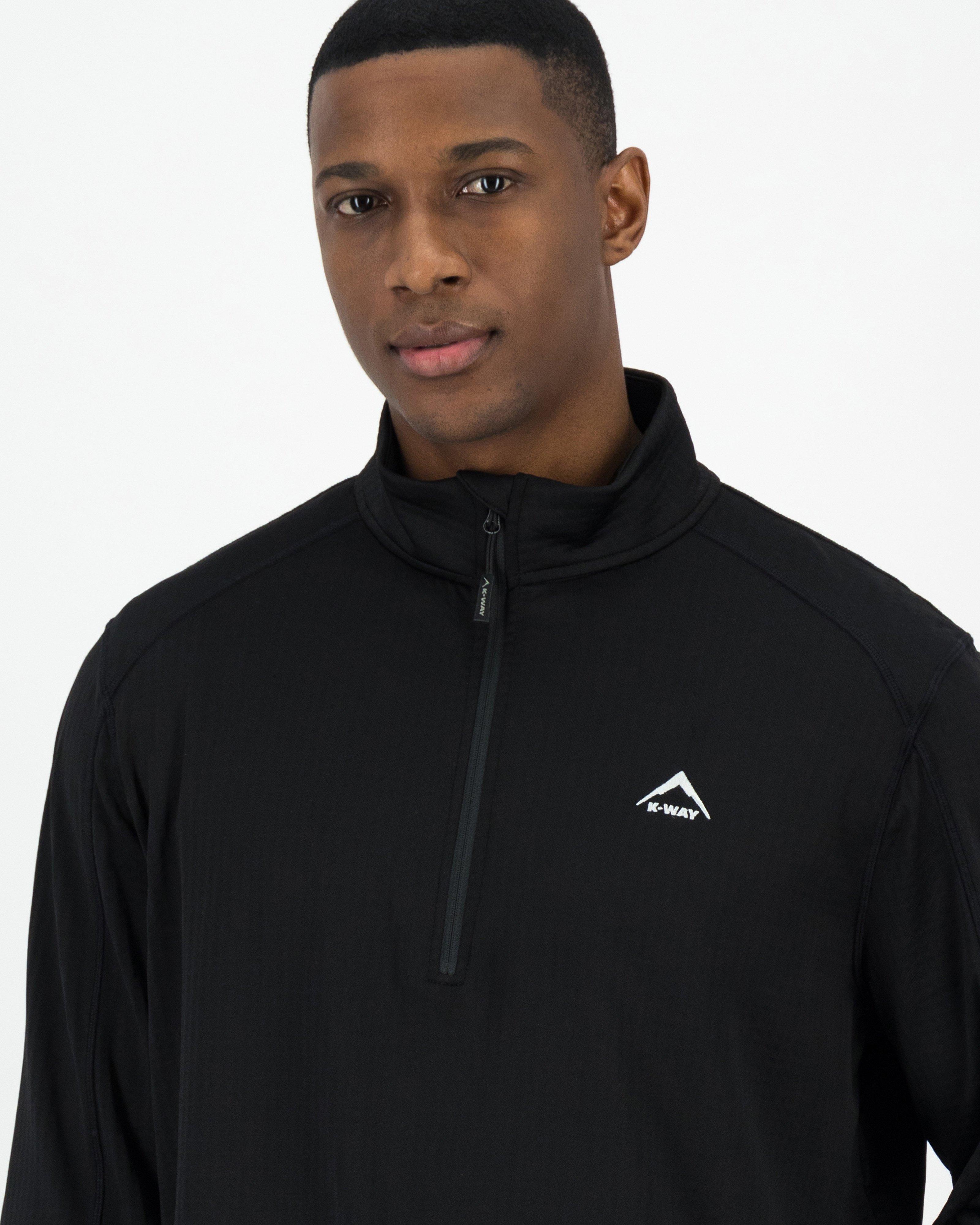 K-Way Men's Combat Fleece Top -  Black