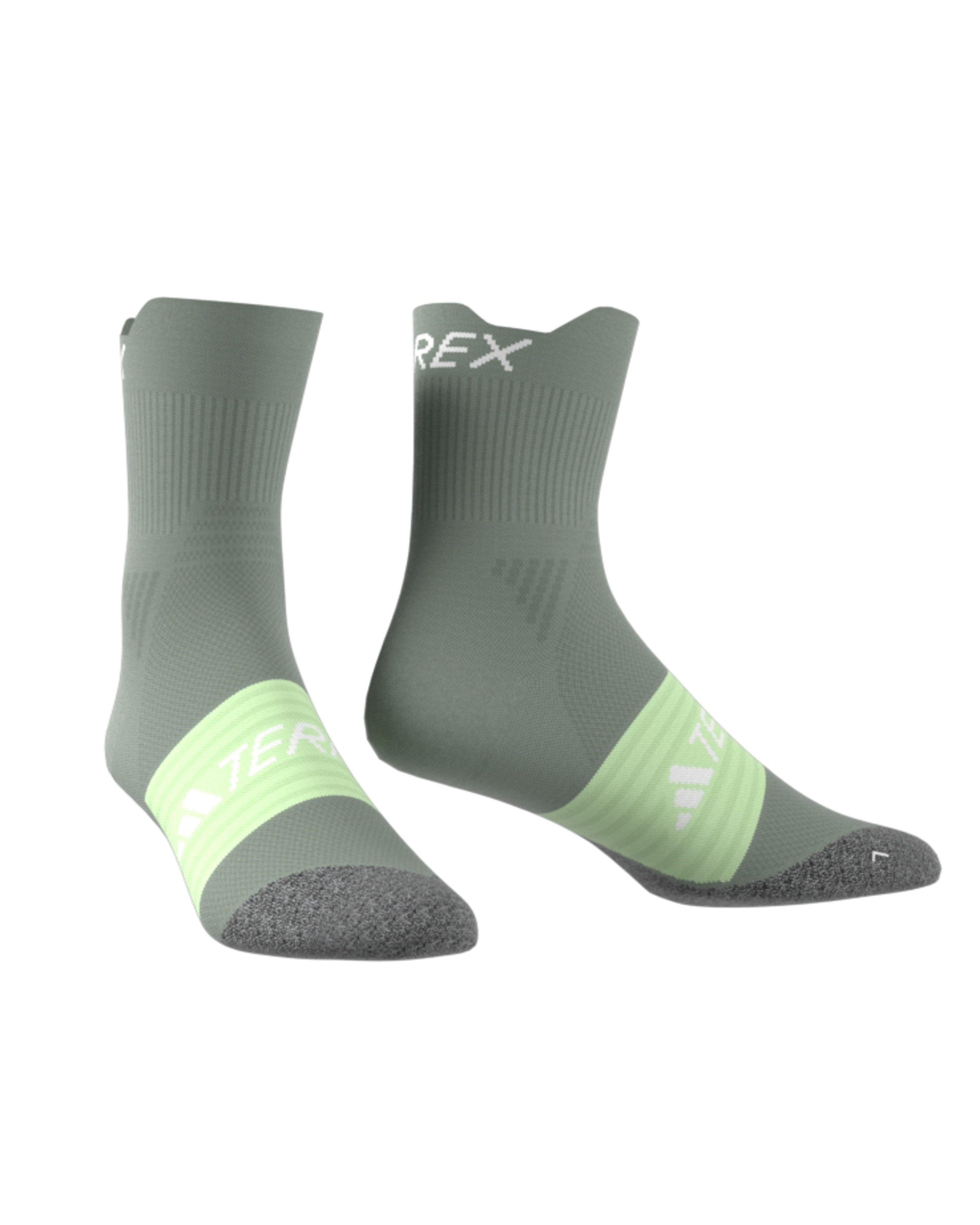 Adidas Terrex Agravic Trail Running Socks -  Light Green