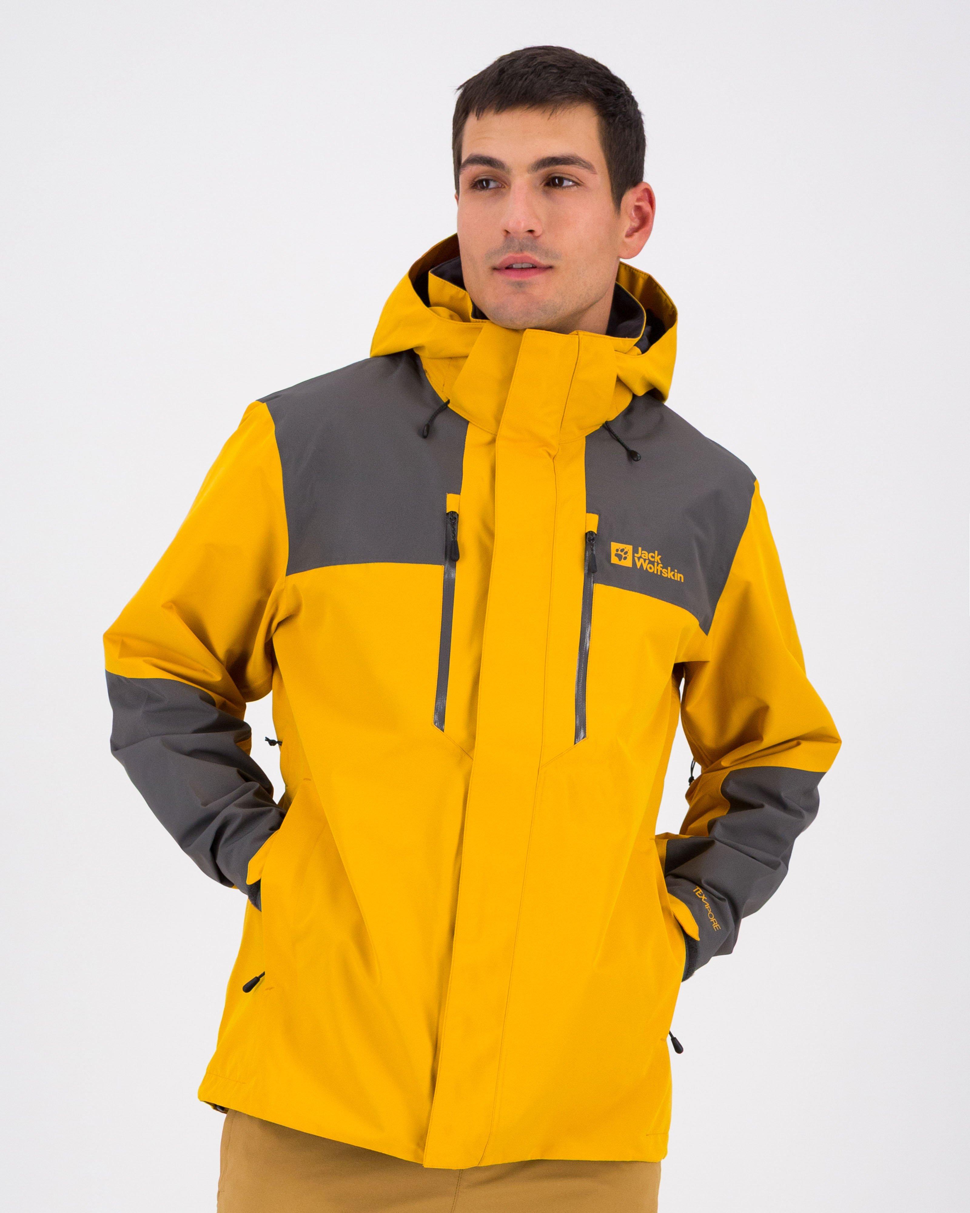 Jack Wolfskin Men’s Jasper 2 Layer Jacket  -  Mustard