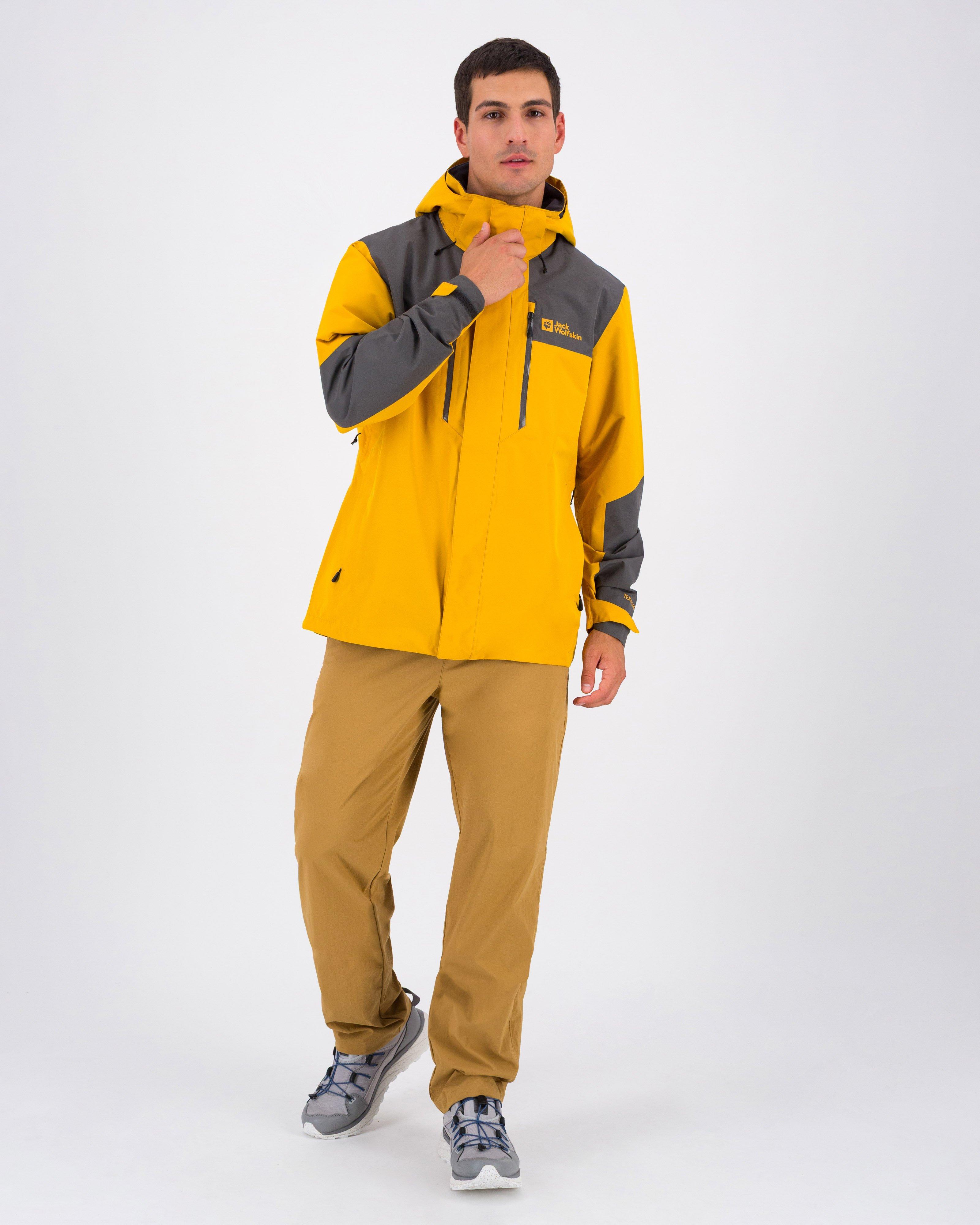 Jack Wolfskin Men’s Jasper 2 Layer Jacket  -  Mustard