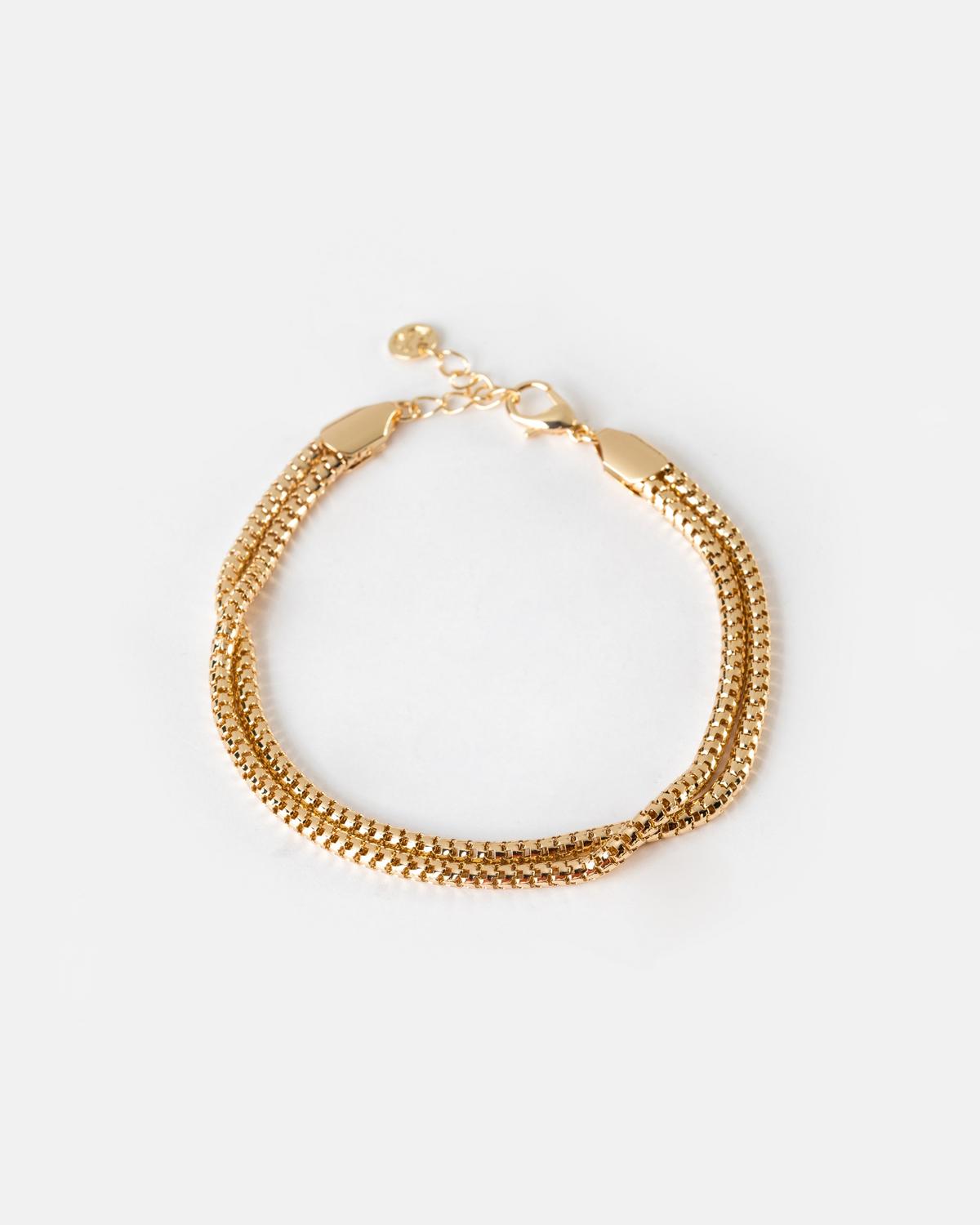 Women’s Two-Strand Snake Bracelet  -  Gold
