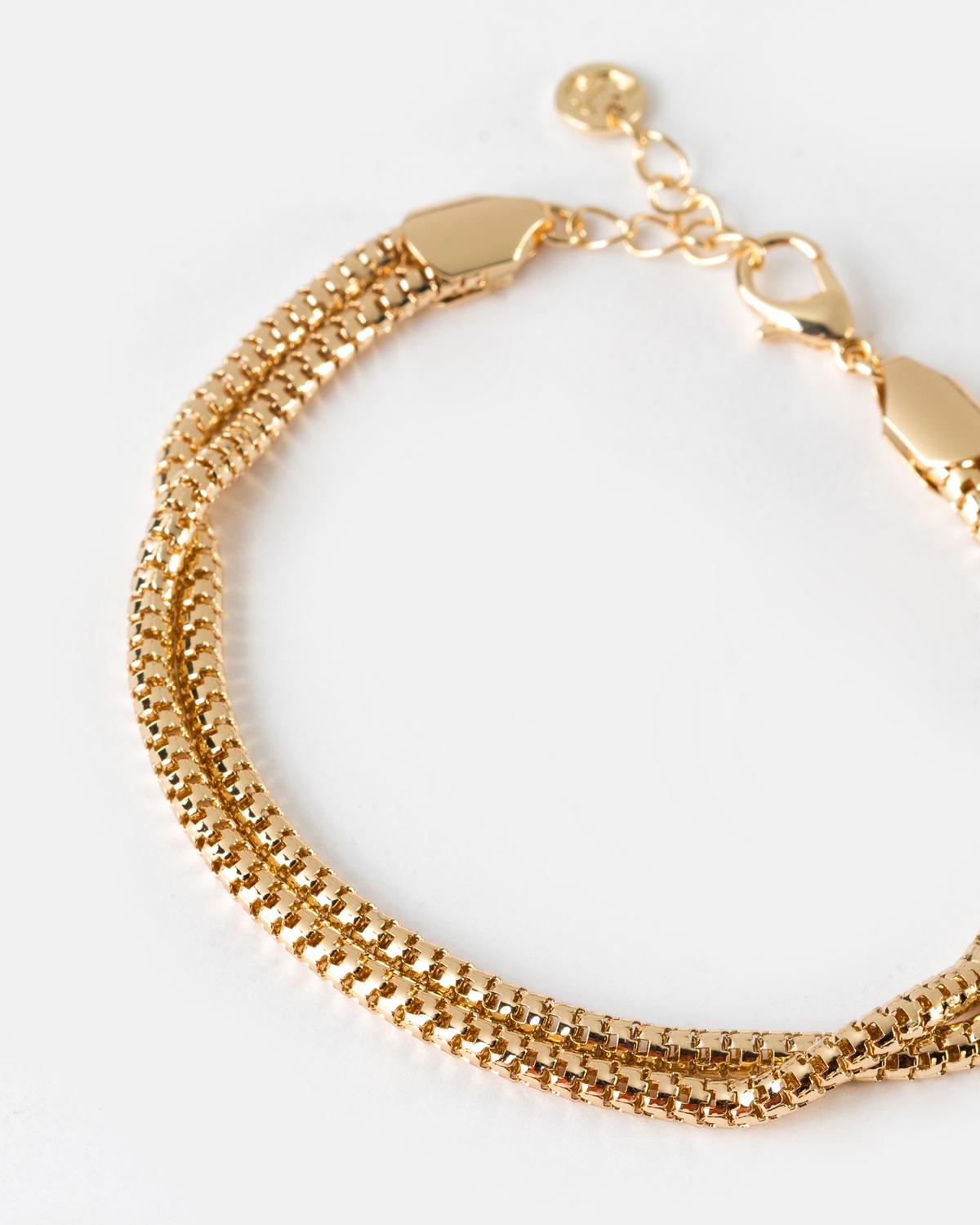Women’s Two-Strand Snake Bracelet  -  Gold