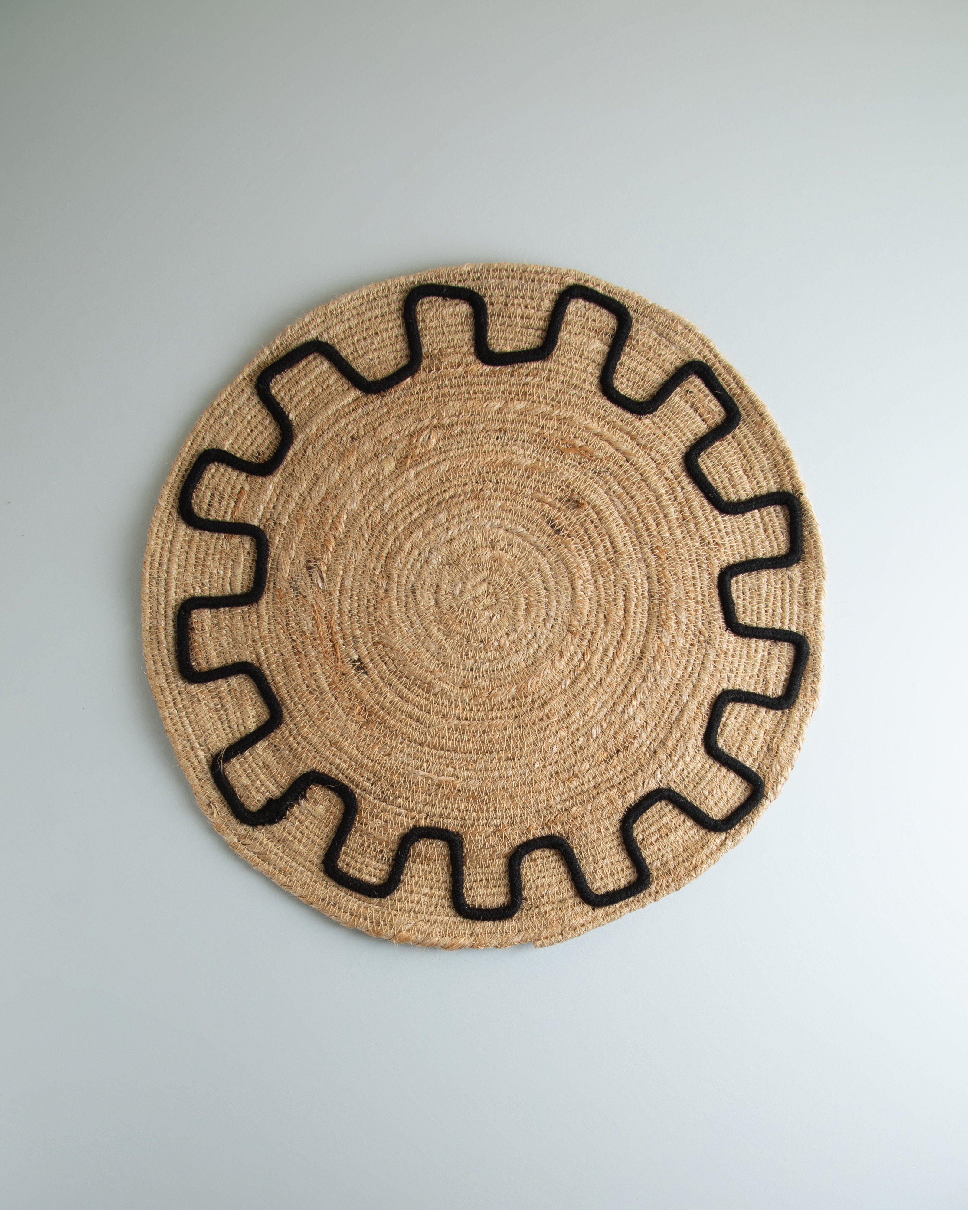 Jute and Scallop Edge Placemat Set Poetry Clothing Store