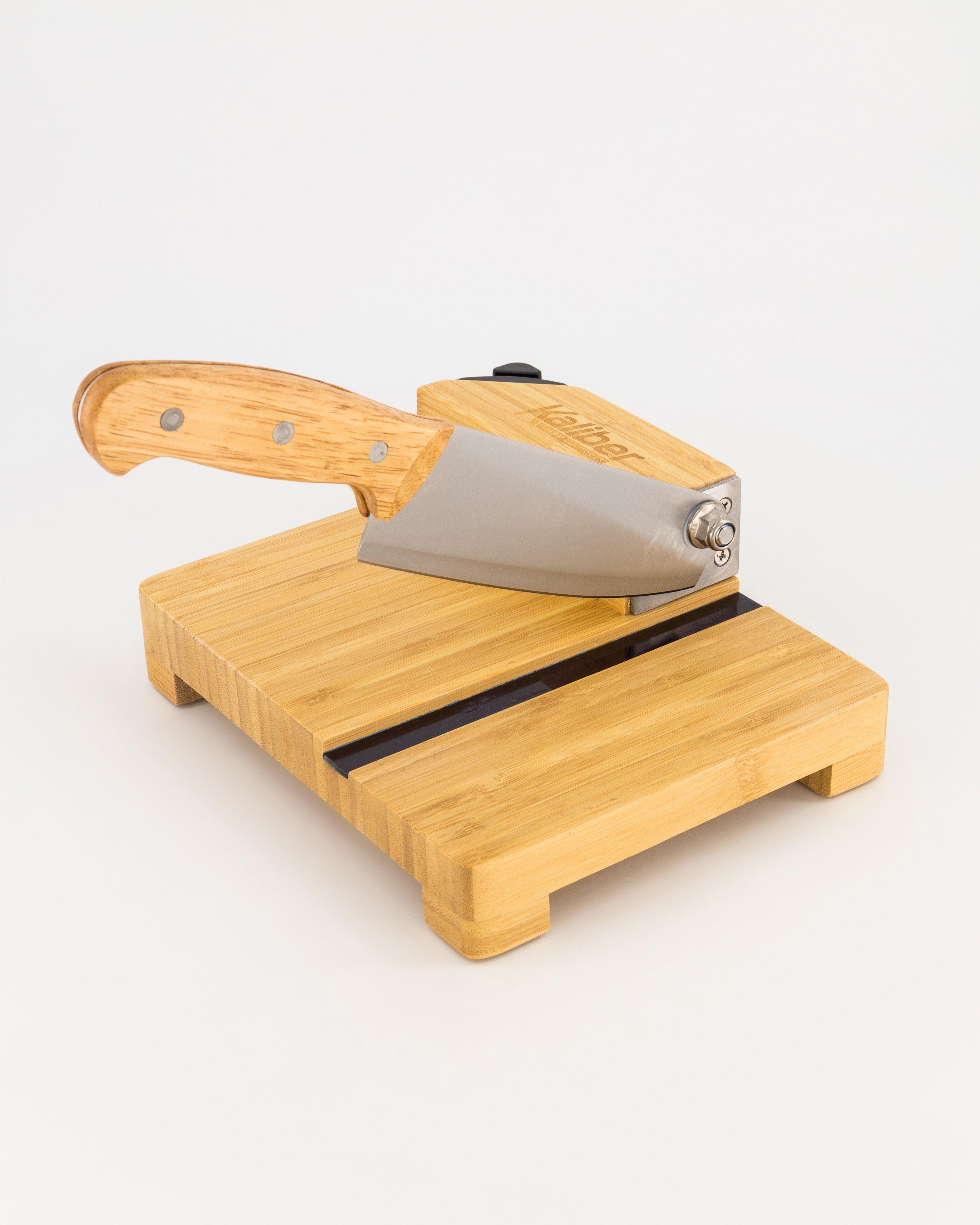 Kaliber Bamboo Biltong Slicer -  Brown