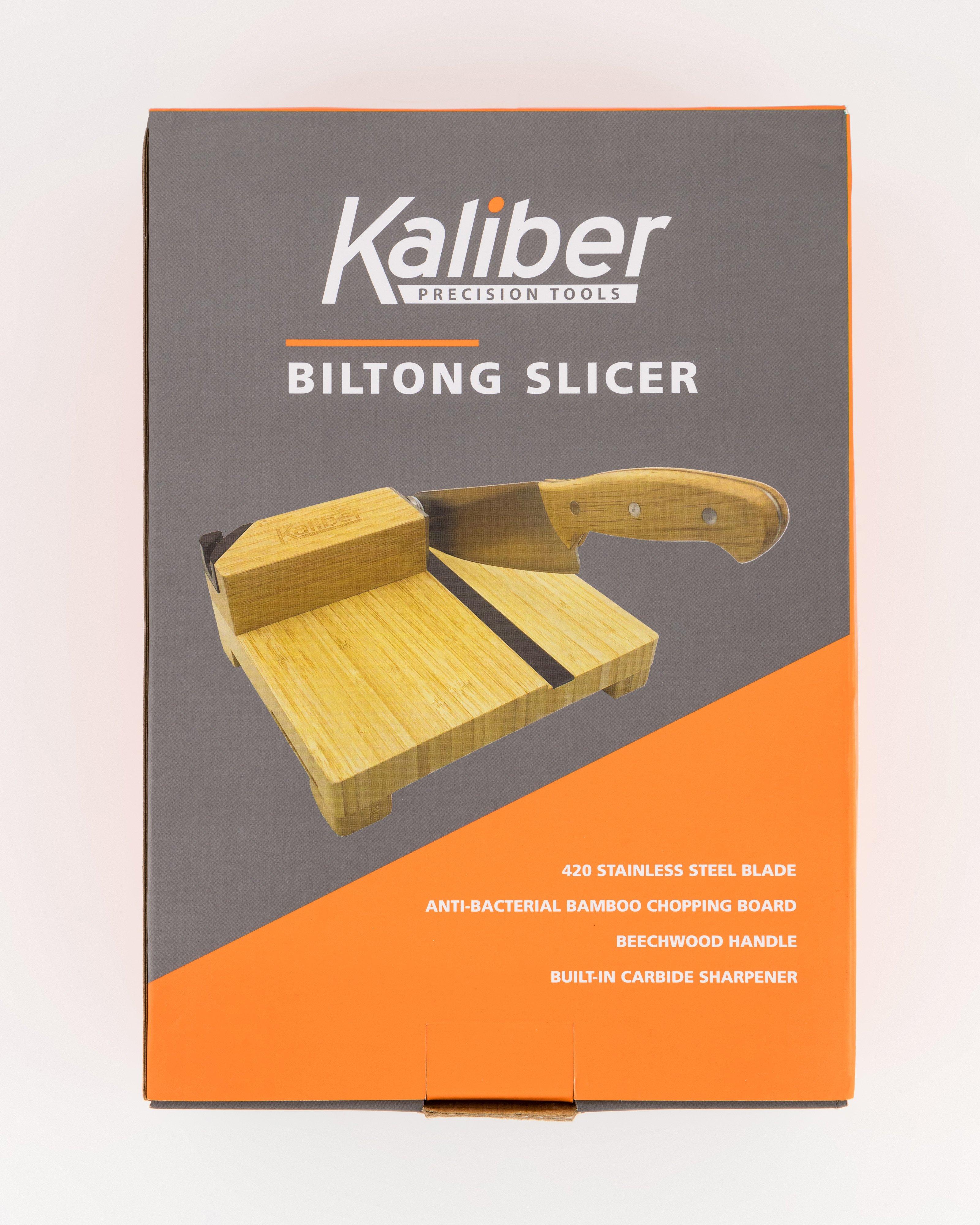 Kaliber Bamboo Biltong Slicer -  Brown