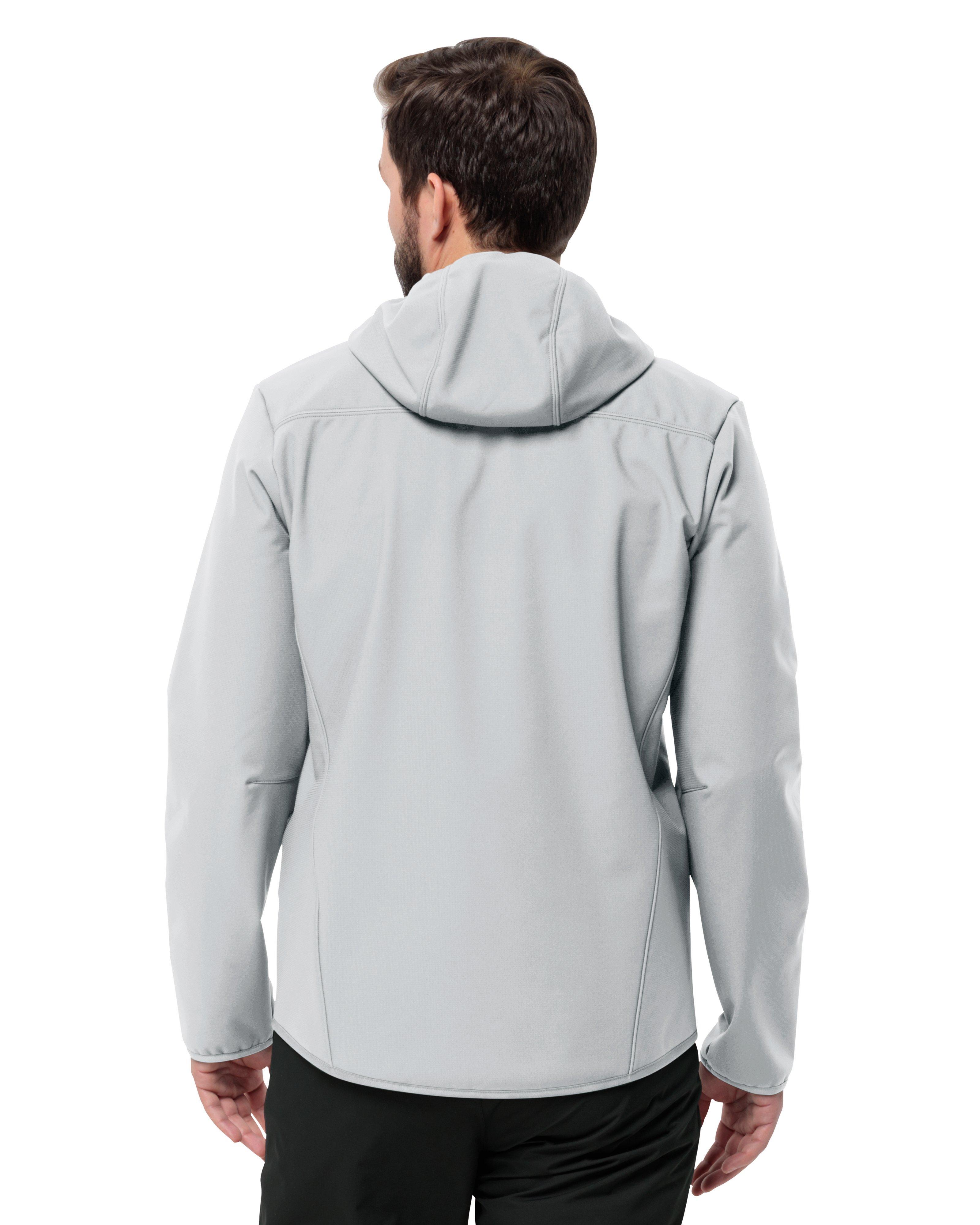 Jack Wolfskin Men’s Bornberg Softshell Jacket  -  Light Grey