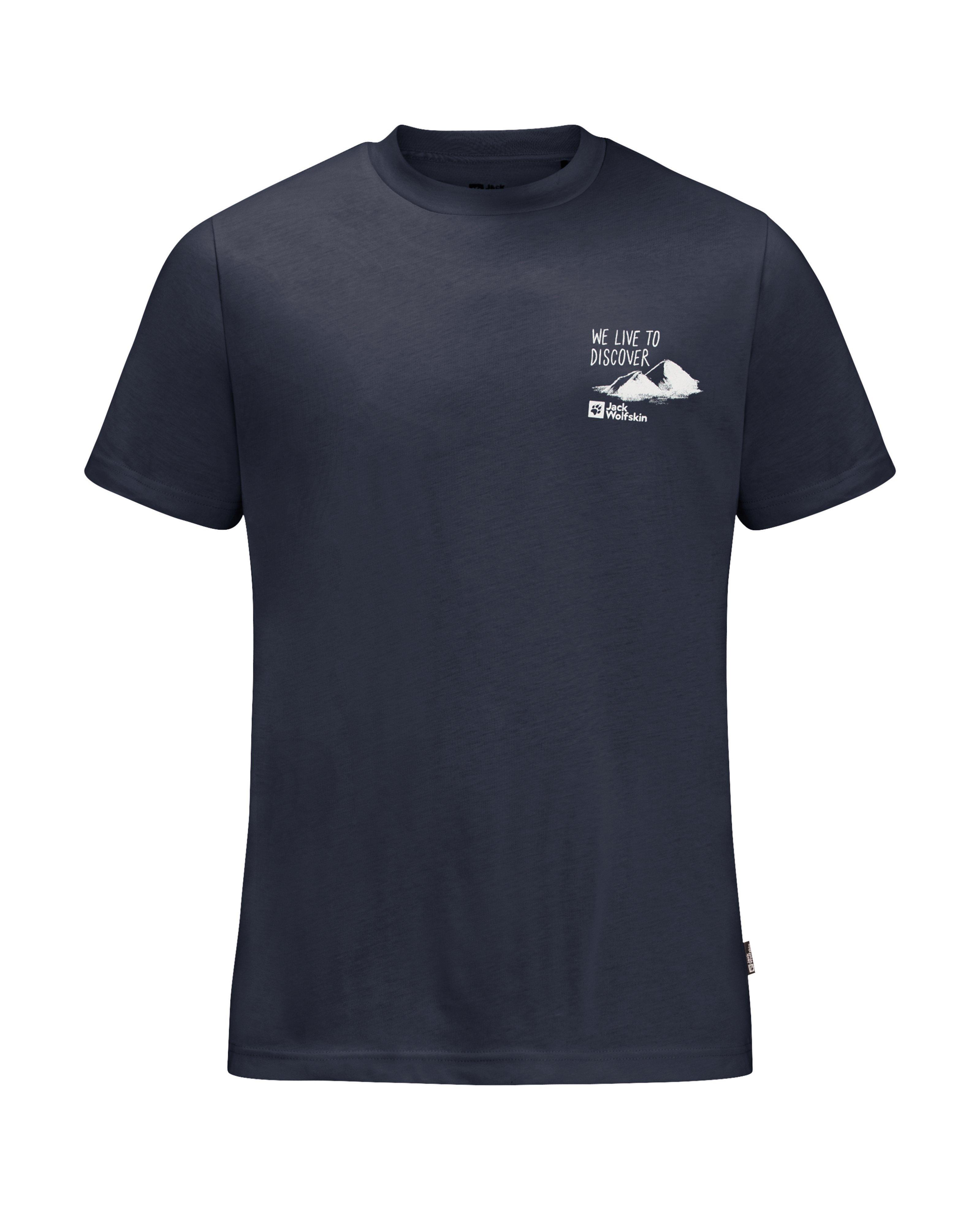 Jack Wolfskin Men’s Discover Short Sleeve T-shirt -  Navy