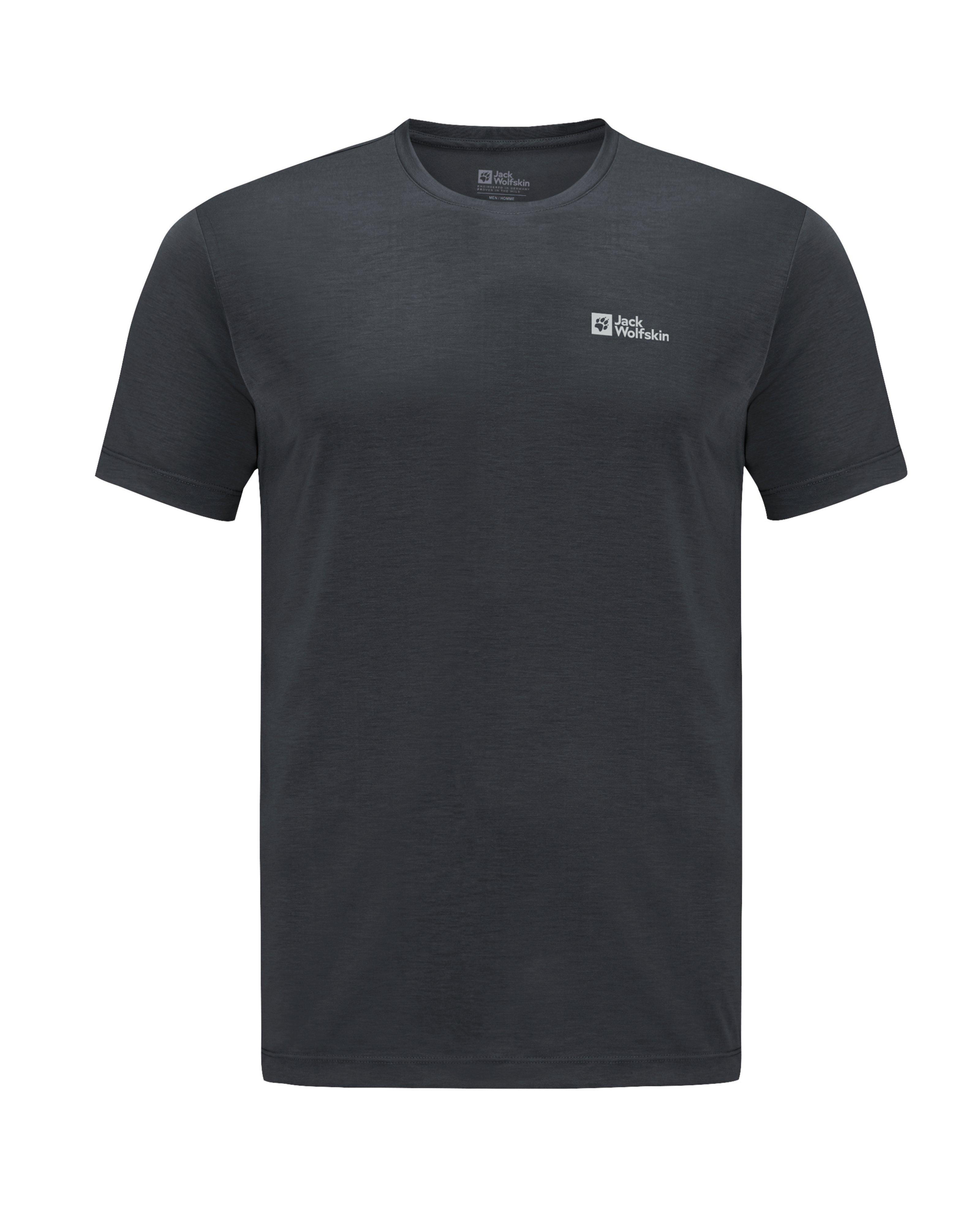 Jack Wolfskin Men’s VONNAN Short Sleeve T-shirt -  Charcoal