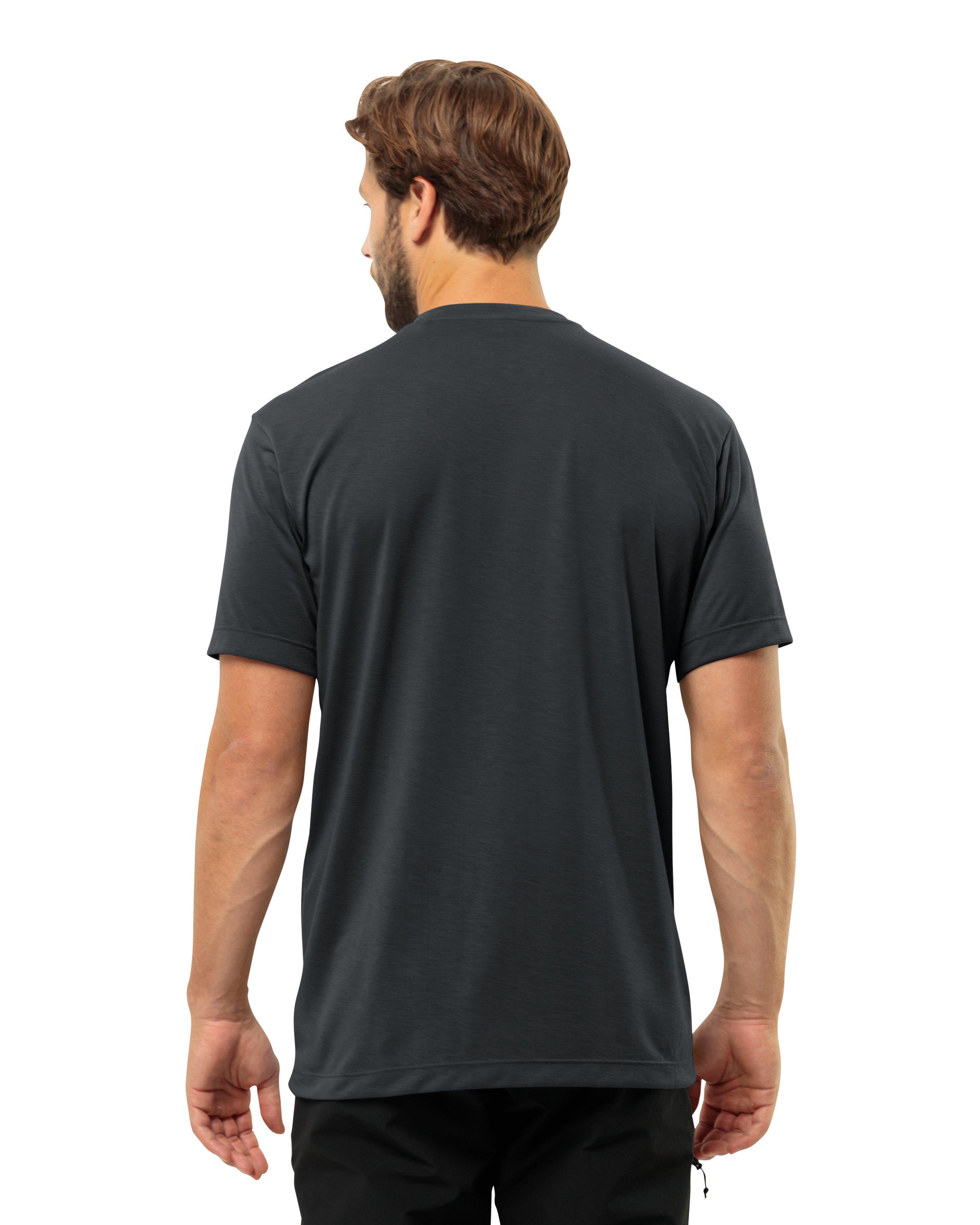 Jack Wolfskin Men’s VONNAN Short Sleeve T-shirt -  Charcoal