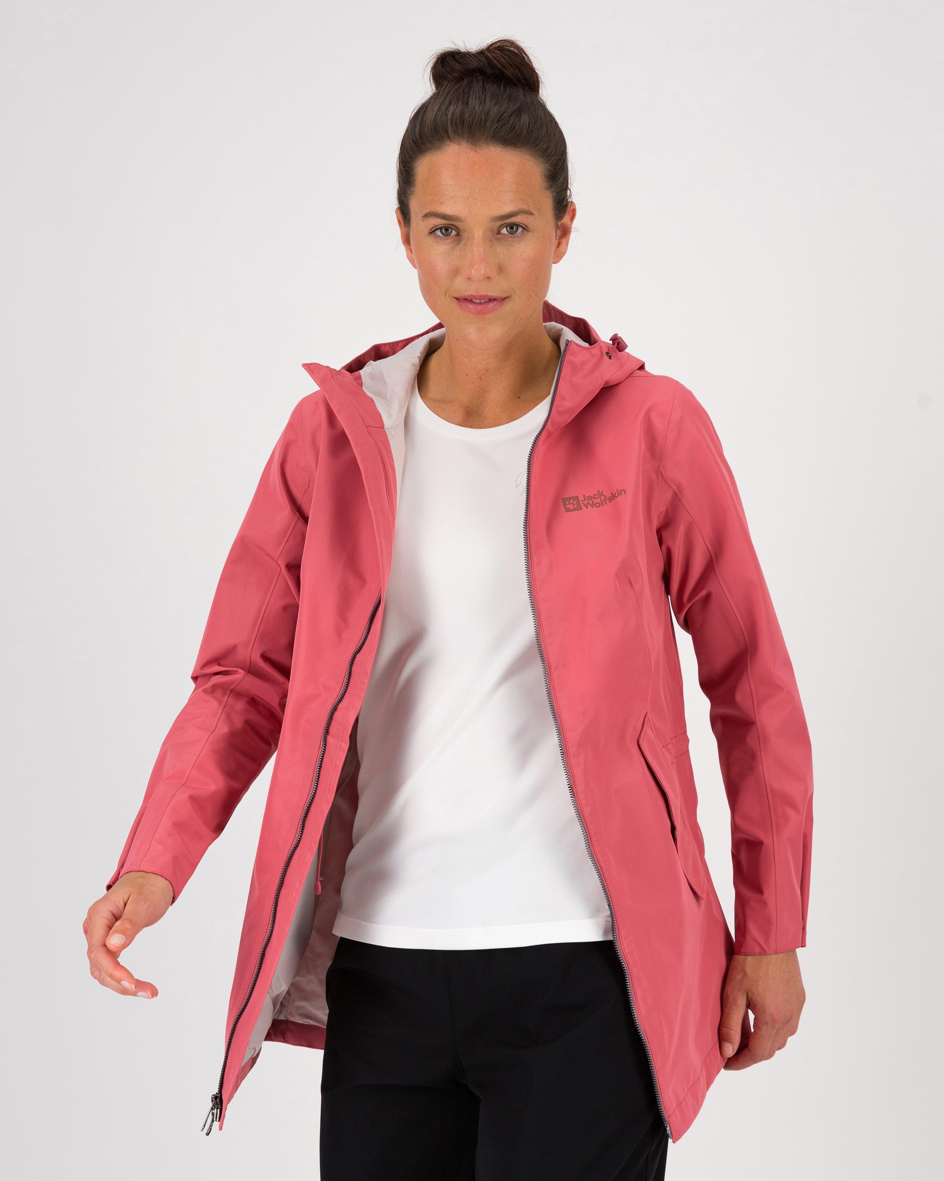 Jack Wolfskin Women’s DAKAR Rain Jacket -  Pink