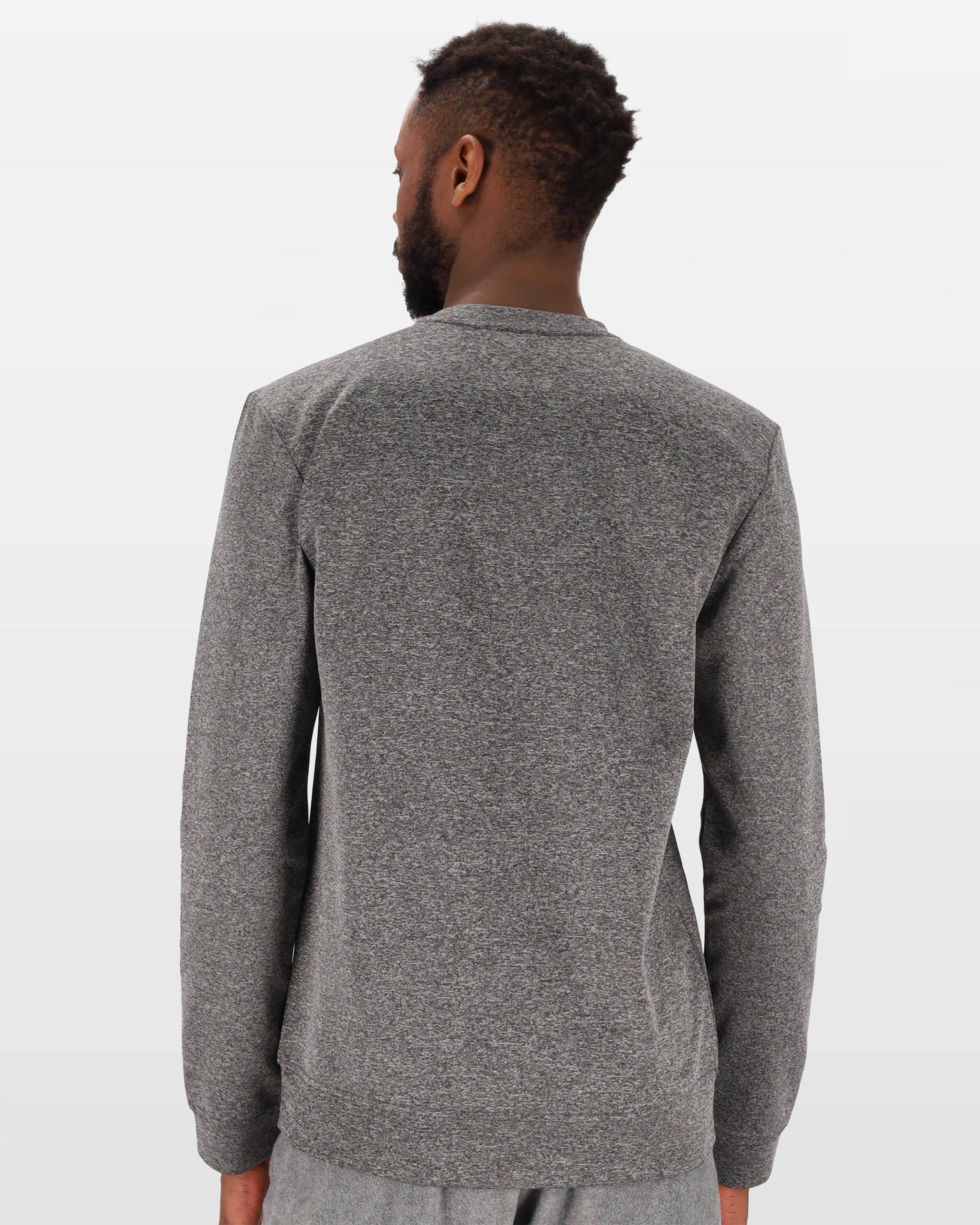 Salomon Men’s Evolve Crew Neck Top -  Charcoal