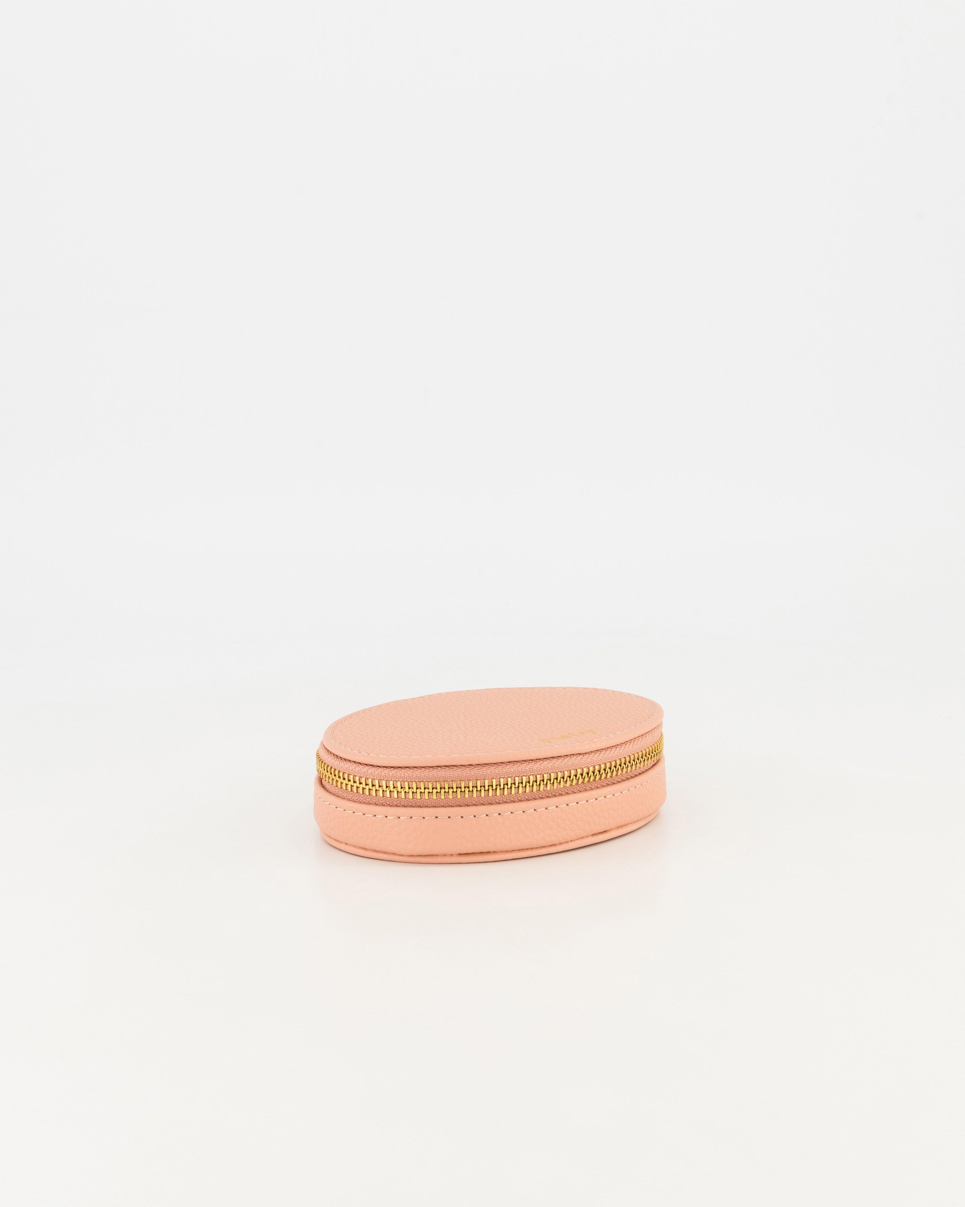 Mila Small Oval Jewellery box -  Dusty Pink