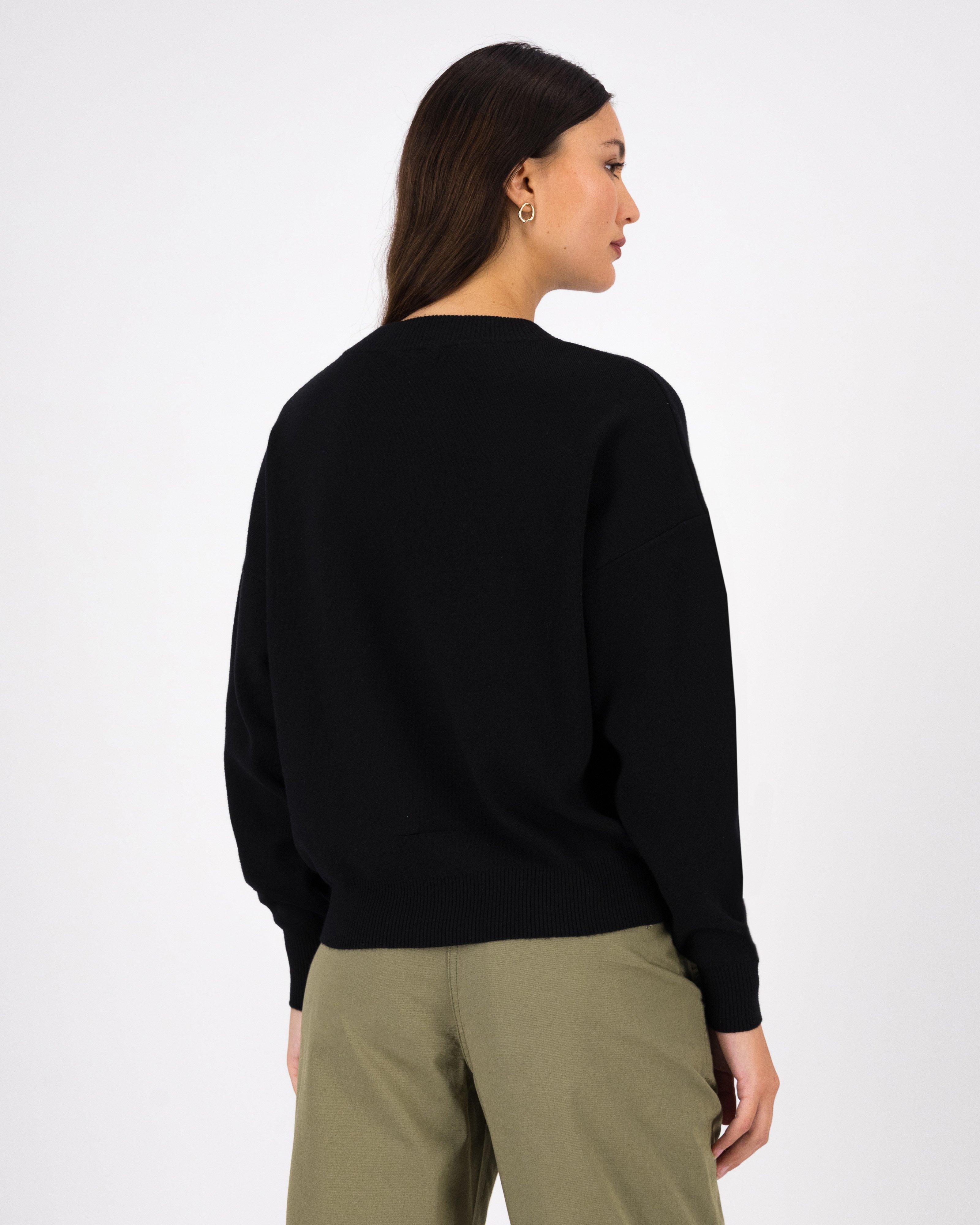 Women’s Charlotte Knit Pullover -  Black