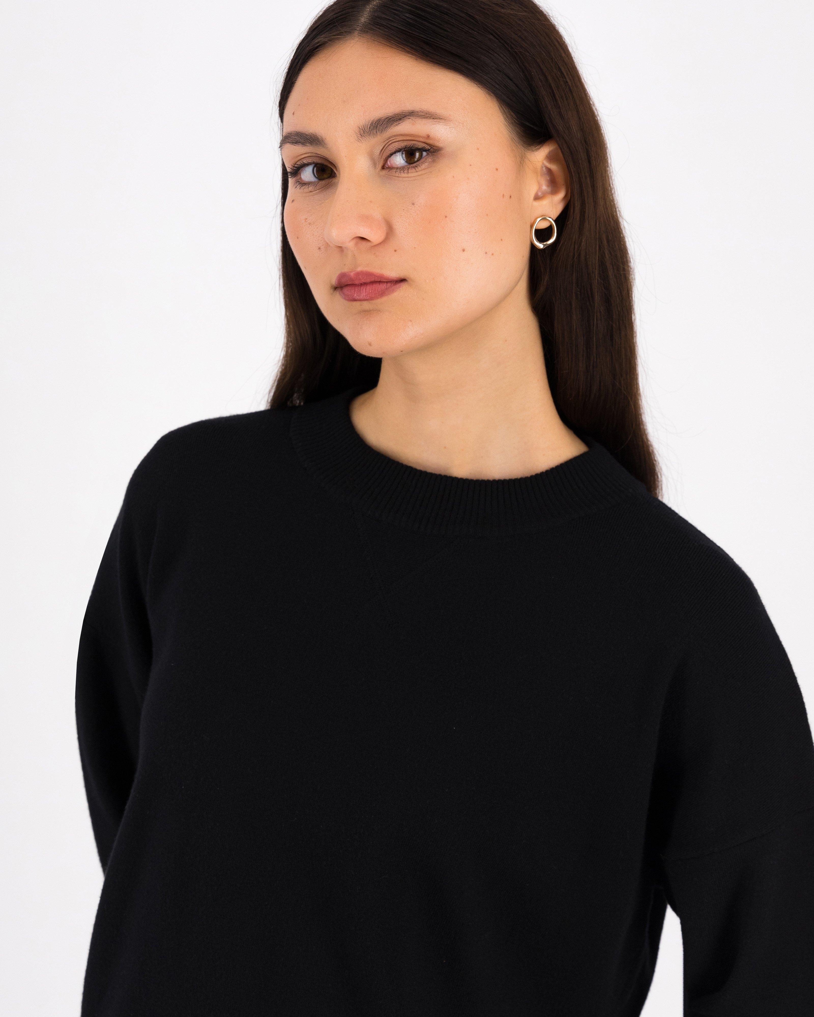 Women’s Charlotte Knit Pullover -  Black